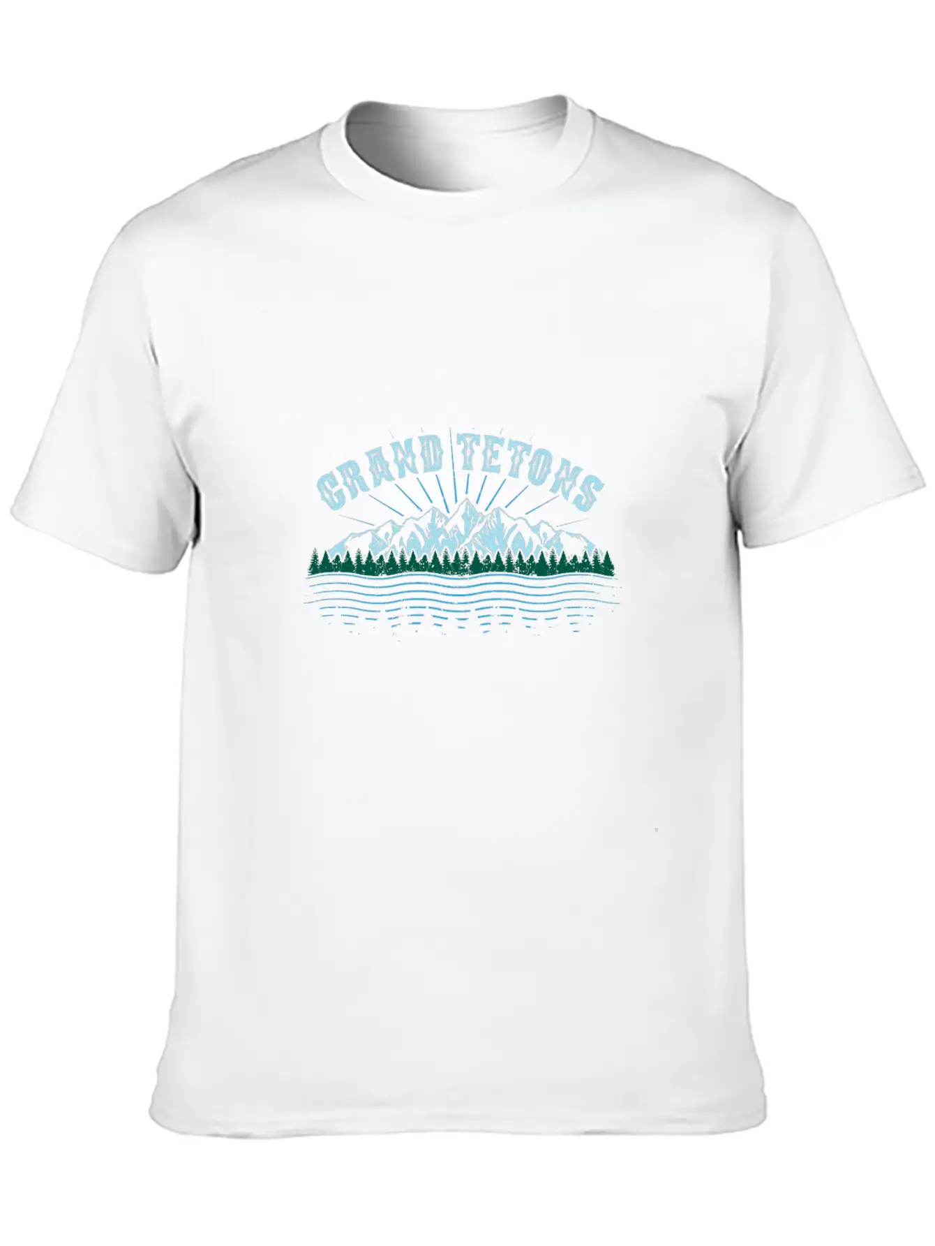 Grand Tetons Wyoming National Park Gift Unisex Casual T-Shirt – Clean Design For Daily Comfort