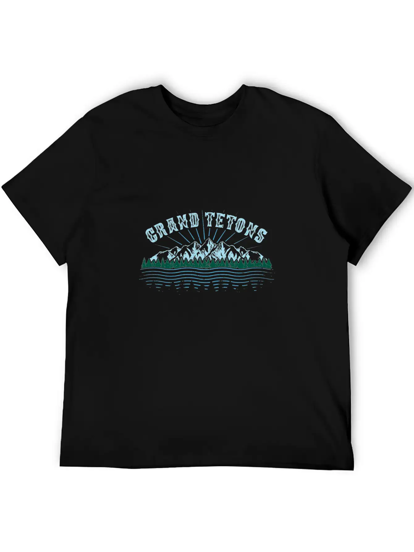 Grand Tetons Wyoming National Park Gift Unisex Casual T-Shirt – Clean Design For Daily Comfort