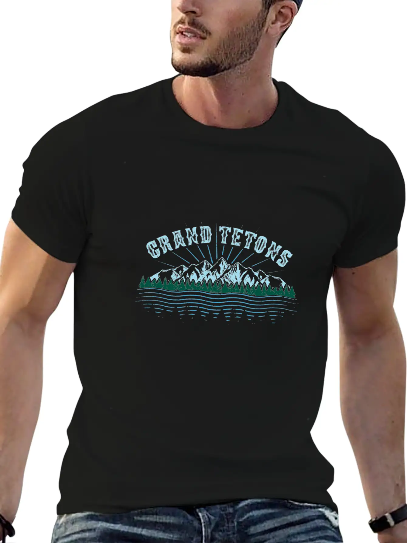 Grand Tetons Wyoming National Park Gift Unisex Casual T-Shirt – Clean Design For Daily Comfort
