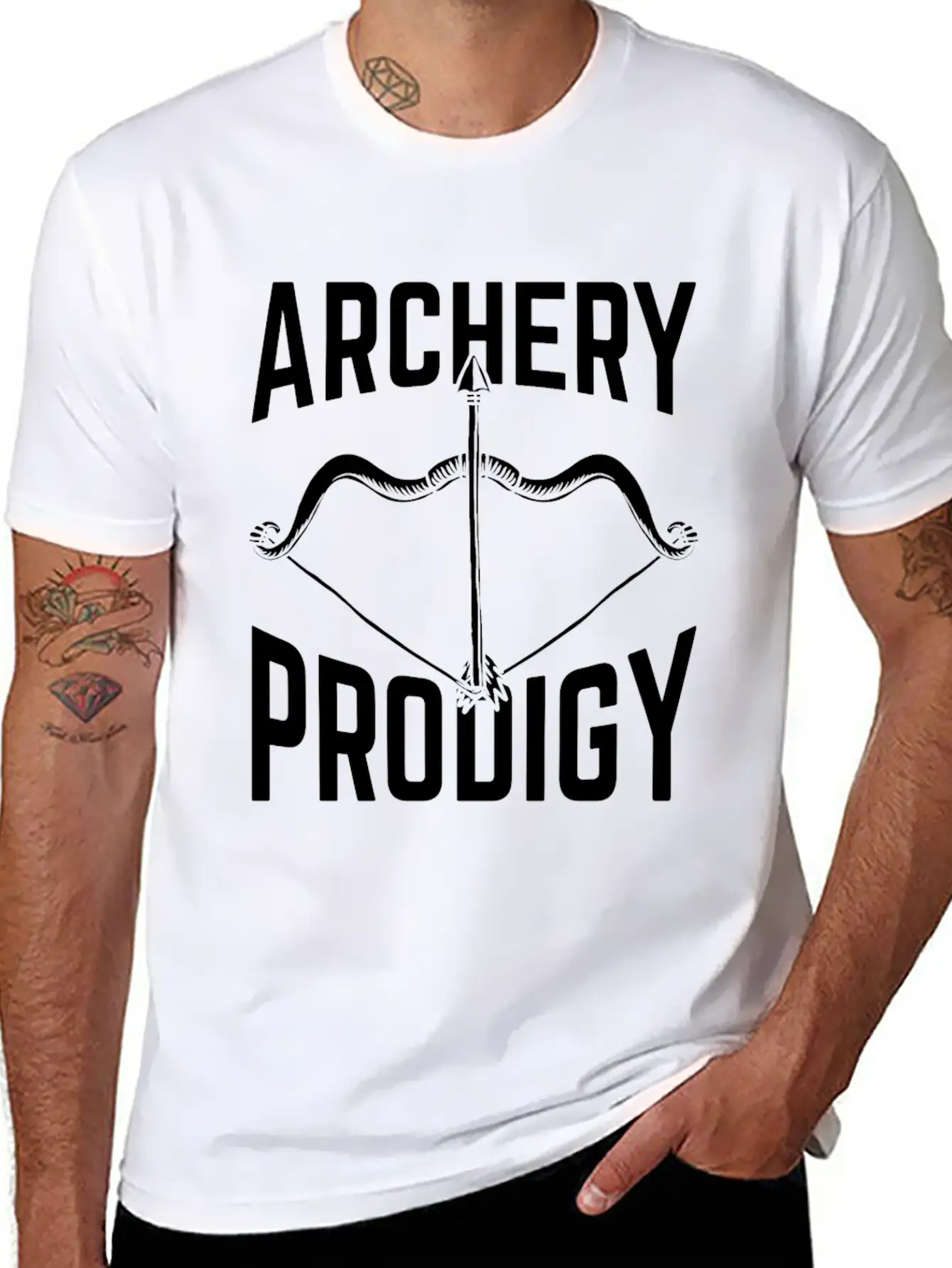 Great Archery Design Quote Archery Prodigy Unisex Casual T-Shirt – Clean Design For Daily Comfort