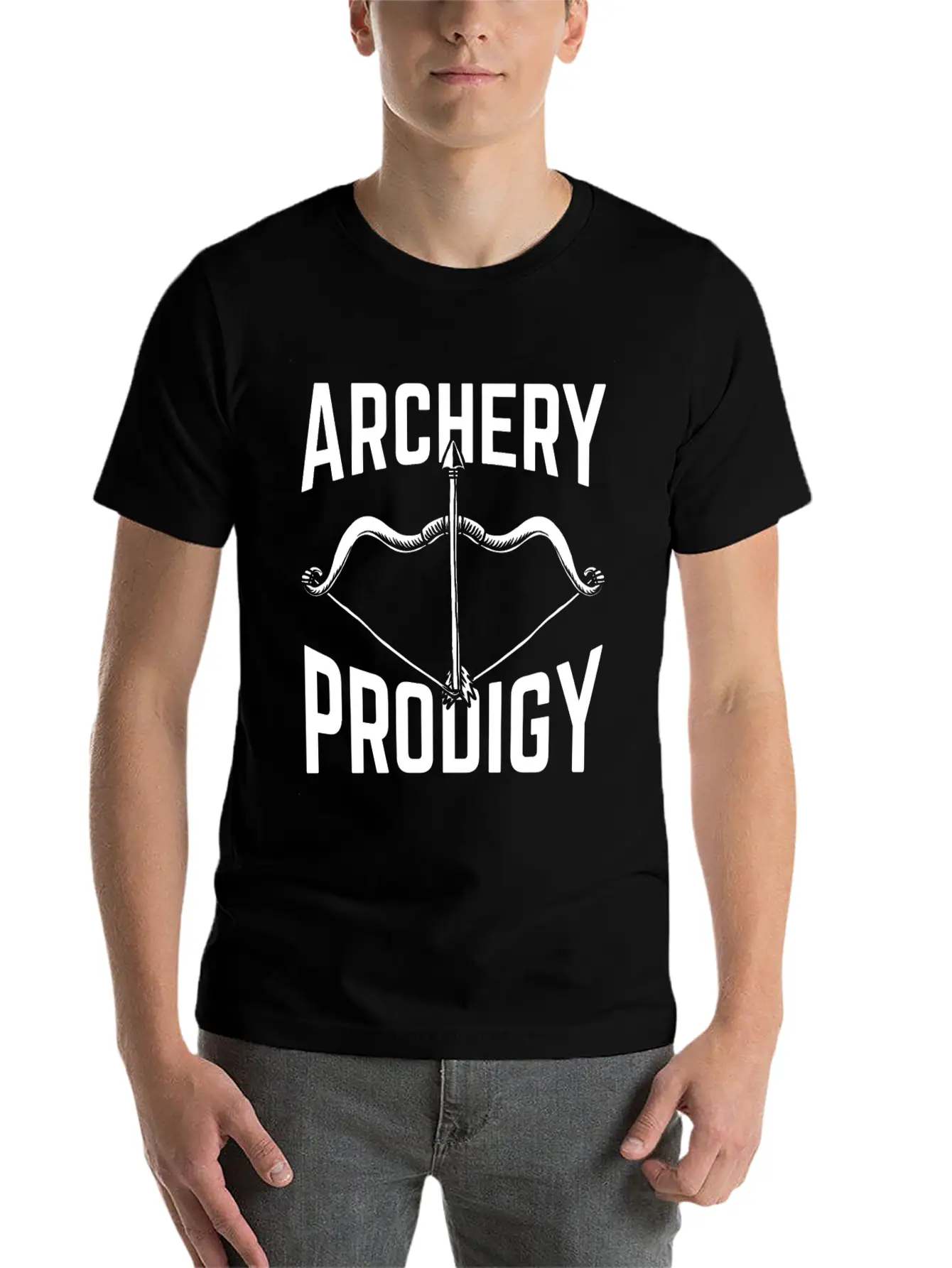 Great Archery Design Quote Archery Prodigy Unisex Casual T-Shirt – Clean Design For Daily Comfort