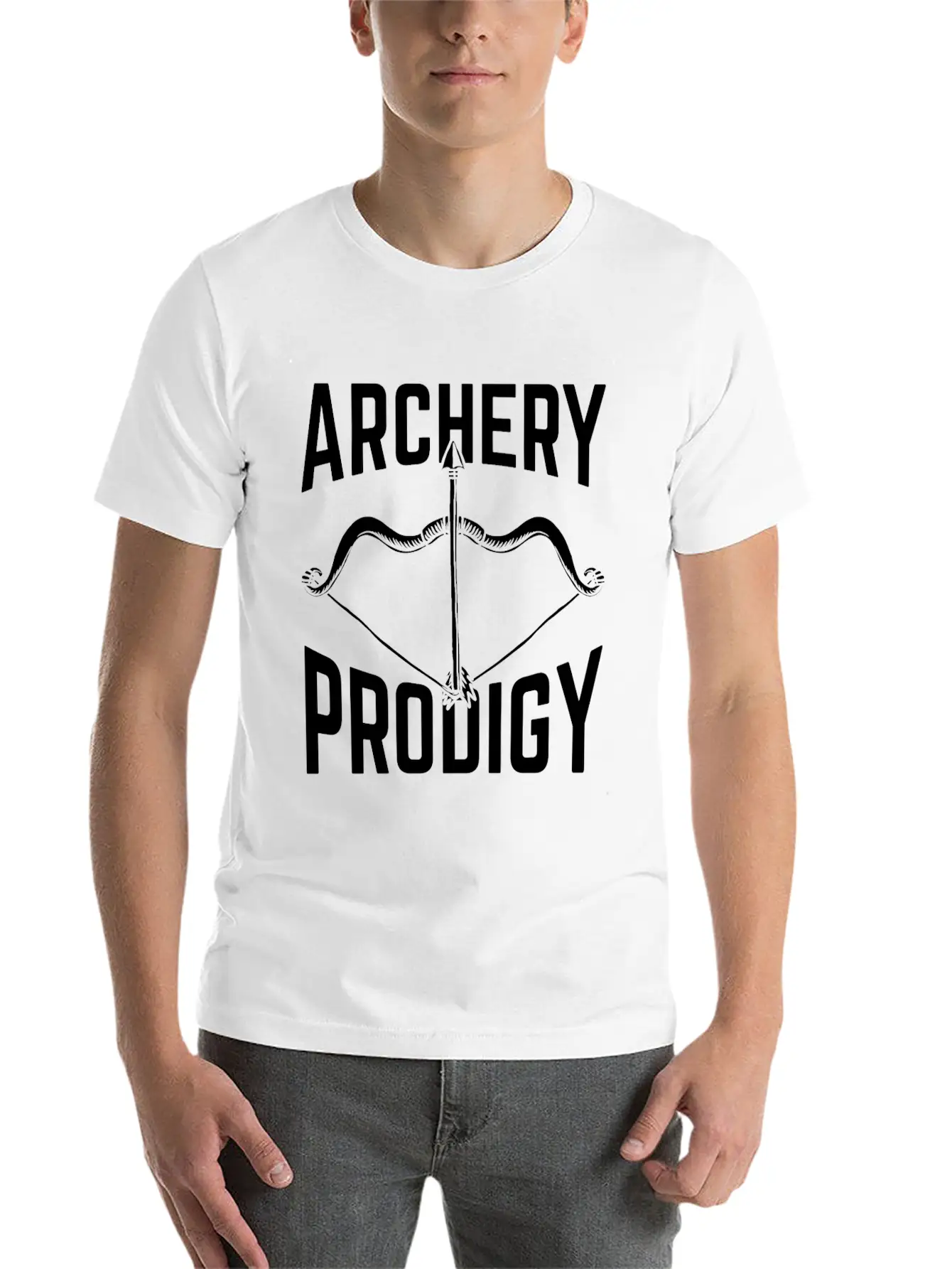 Great Archery Design Quote Archery Prodigy Unisex Casual T-Shirt – Clean Design For Daily Comfort