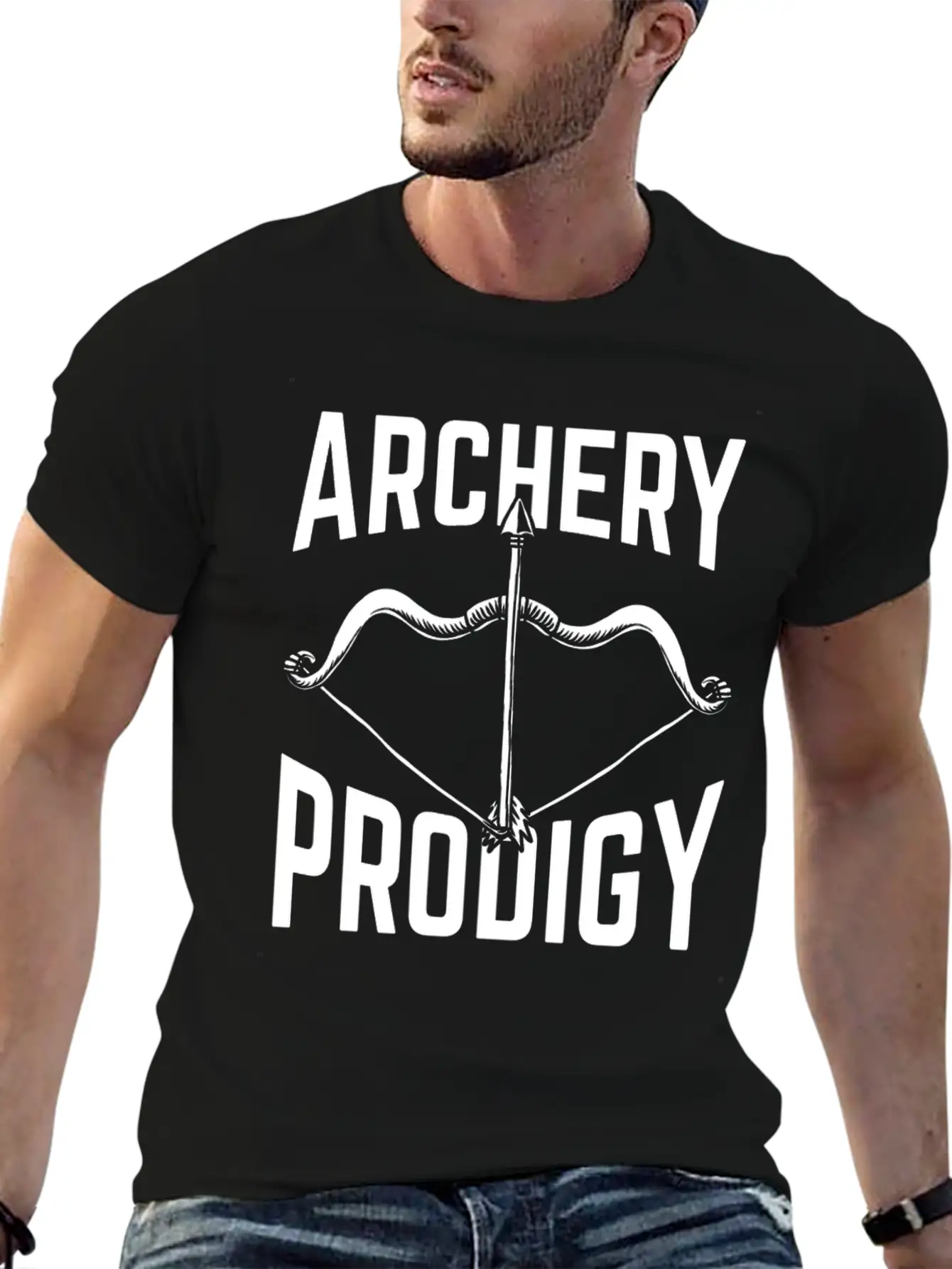 Great Archery Design Quote Archery Prodigy Unisex Casual T-Shirt – Clean Design For Daily Comfort