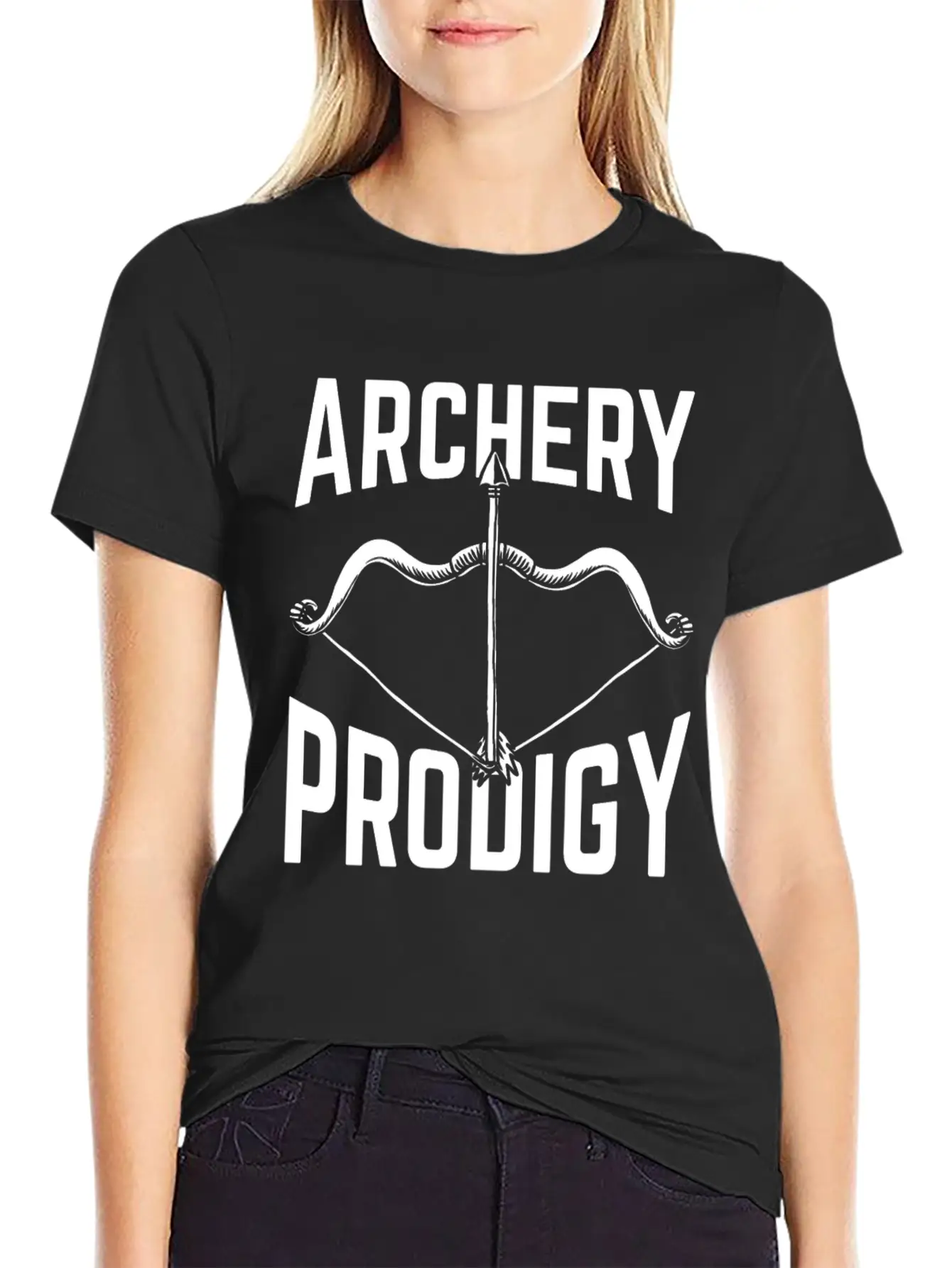 Great Archery Design Quote Archery Prodigy Unisex Casual T-Shirt – Clean Design For Daily Comfort