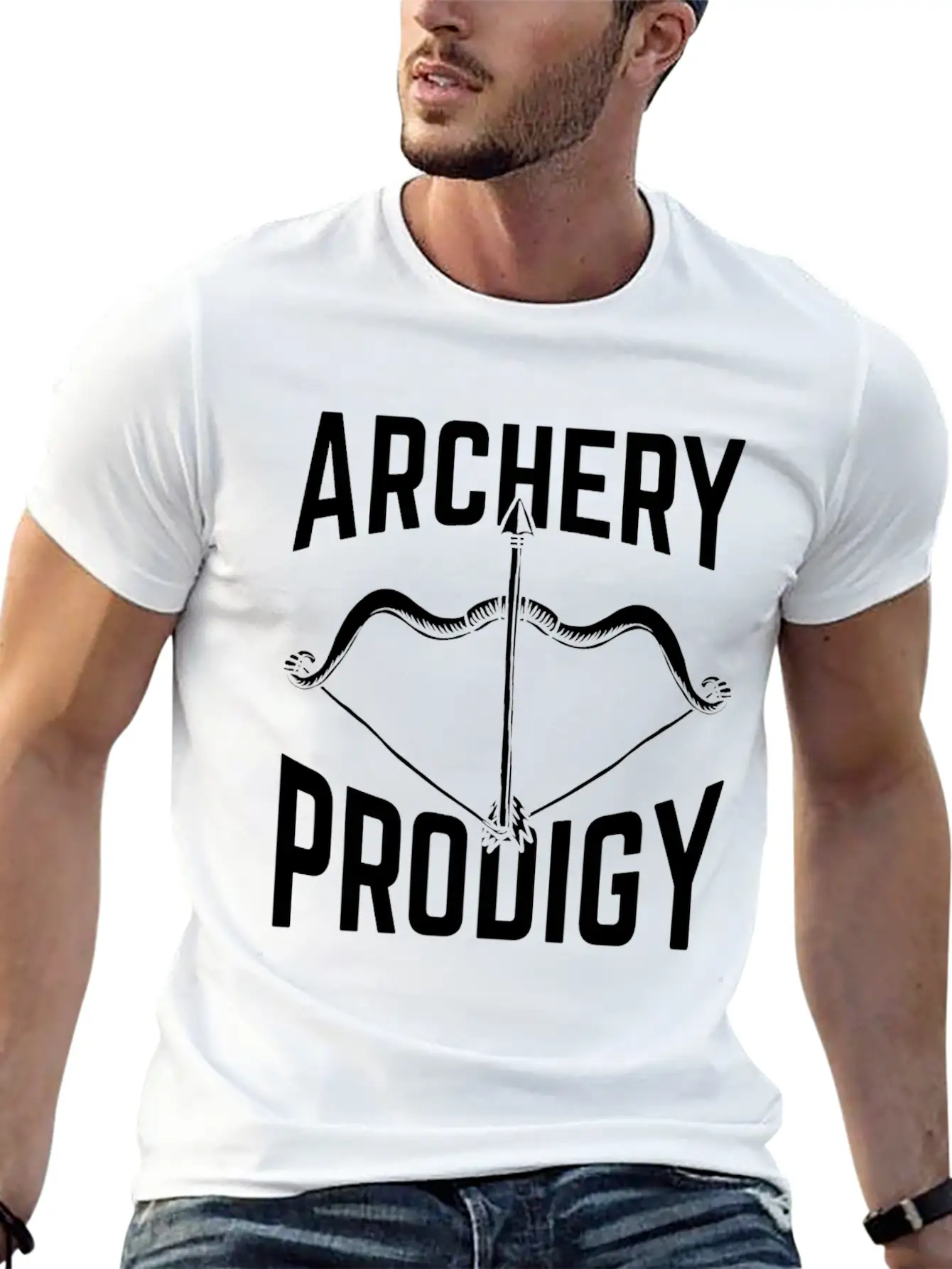 Great Archery Design Quote Archery Prodigy Unisex Casual T-Shirt – Clean Design For Daily Comfort