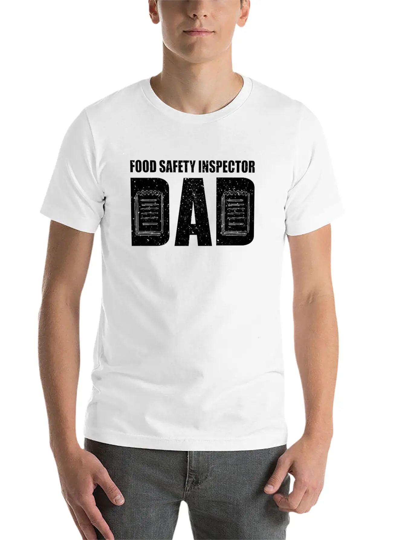 Great Food Safety Inspector Dad Unisex Casual T-Shirt – Clean Design For Daily Comfort