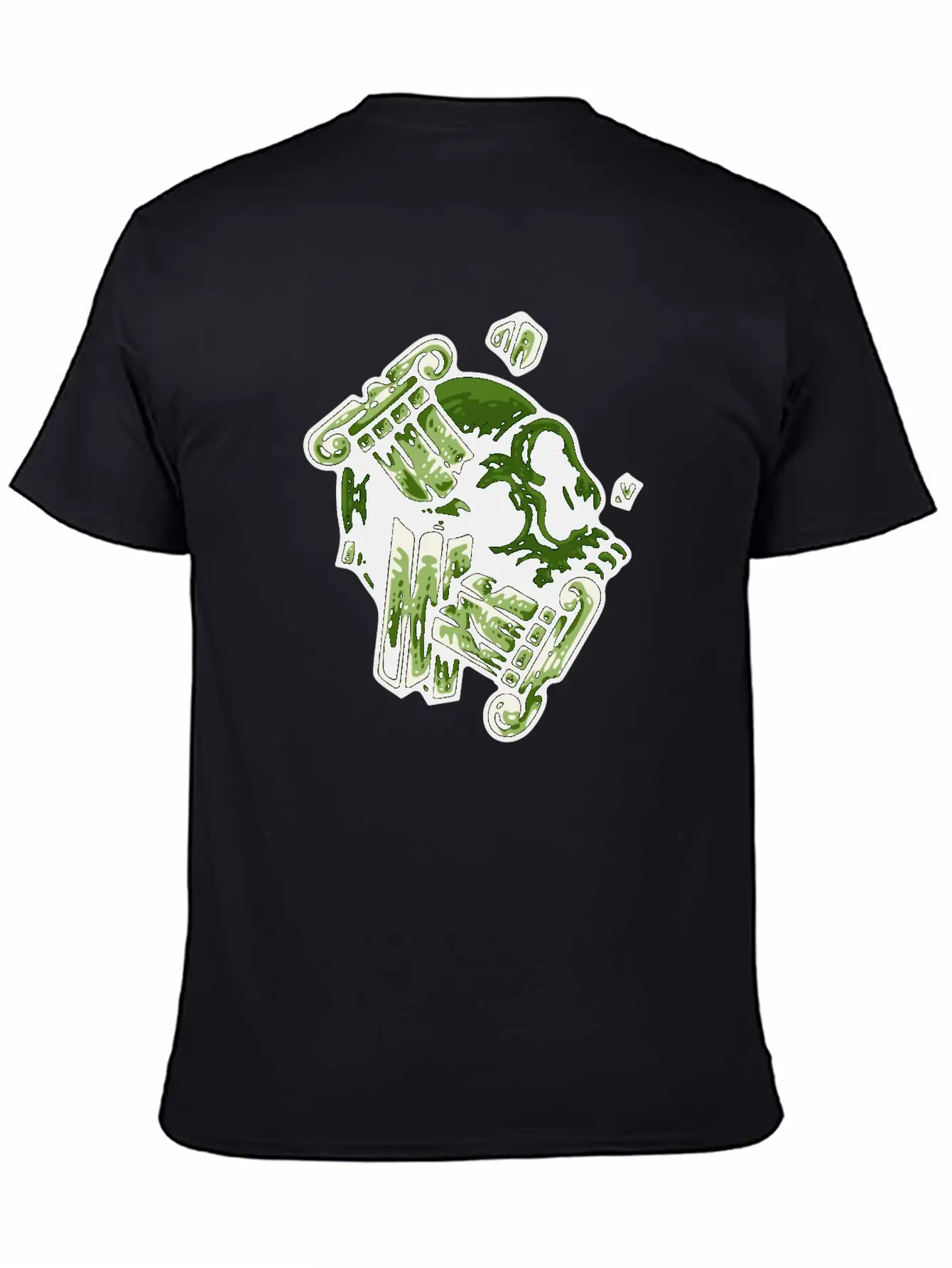 Green Skull Unisex Casual T-Shirt – Clean Design For Daily Comfort
