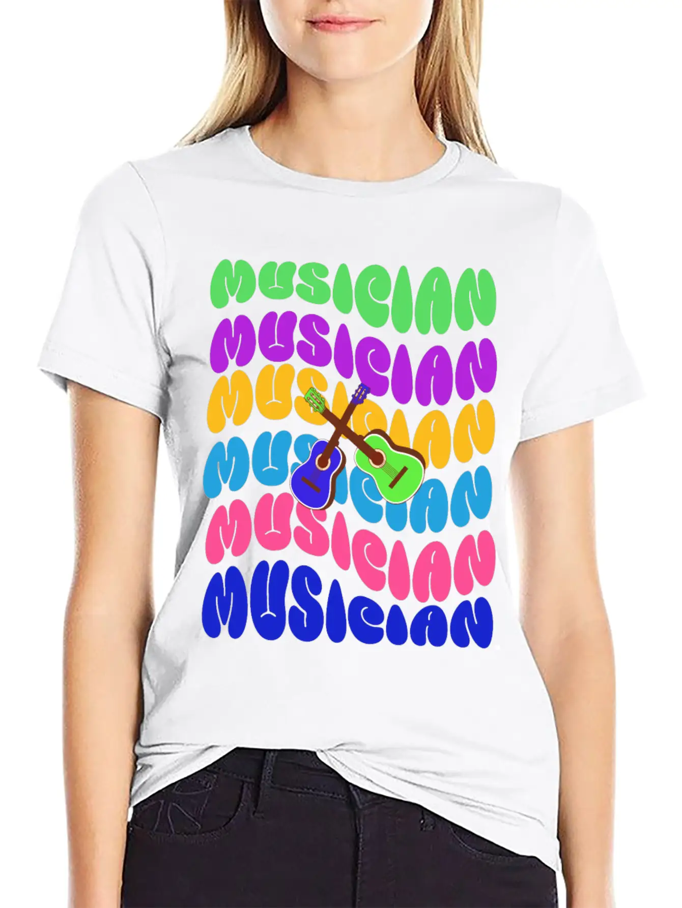 Groovy Musician Unisex Casual T-Shirt – Clean Design For Daily Comfort