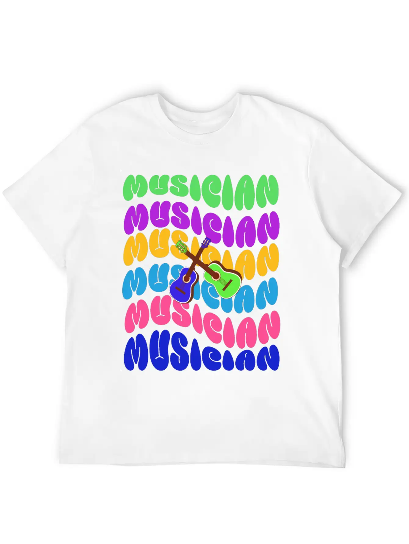 Groovy Musician Unisex Casual T-Shirt – Clean Design For Daily Comfort