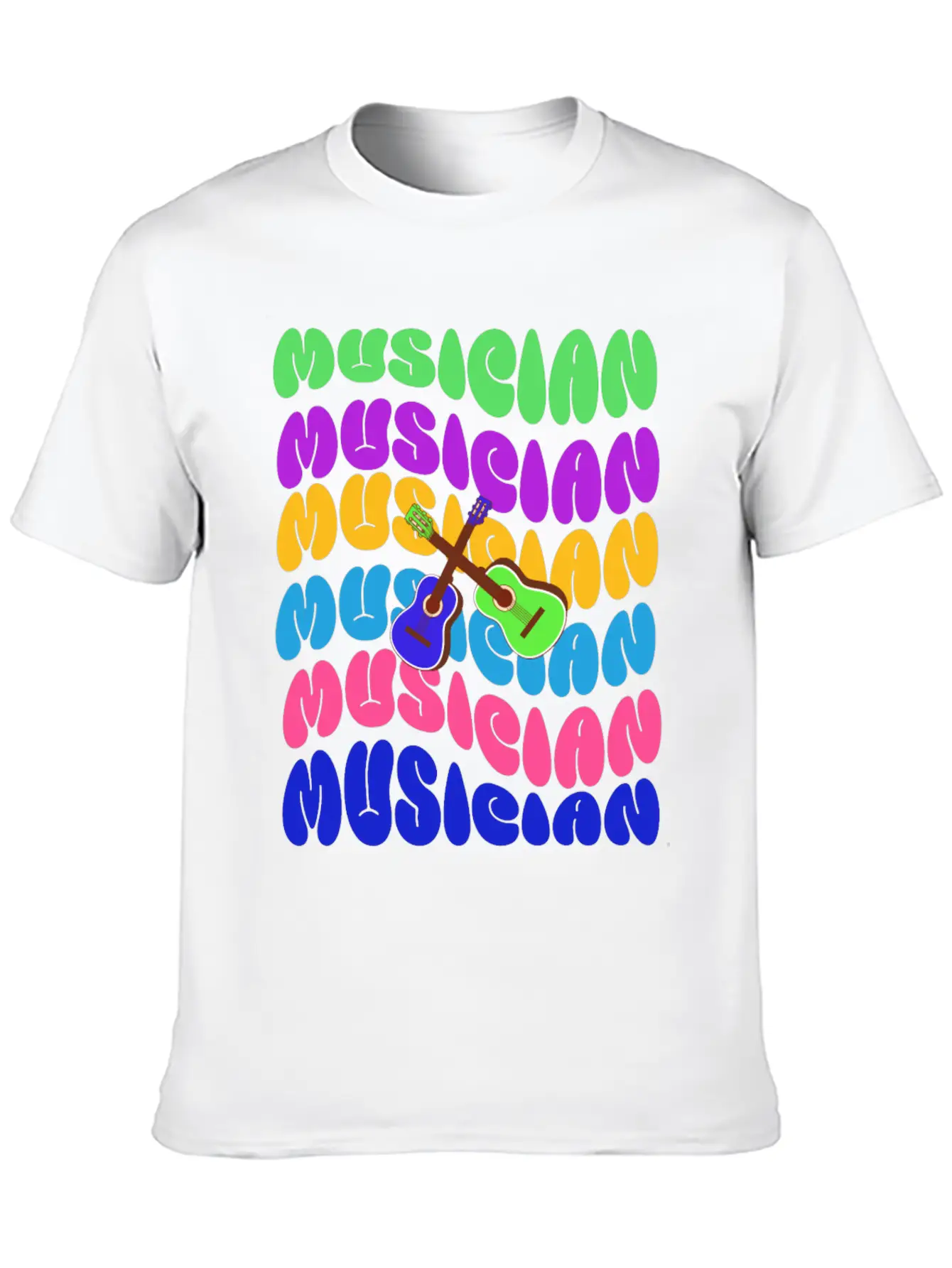 Groovy Musician Unisex Casual T-Shirt – Clean Design For Daily Comfort