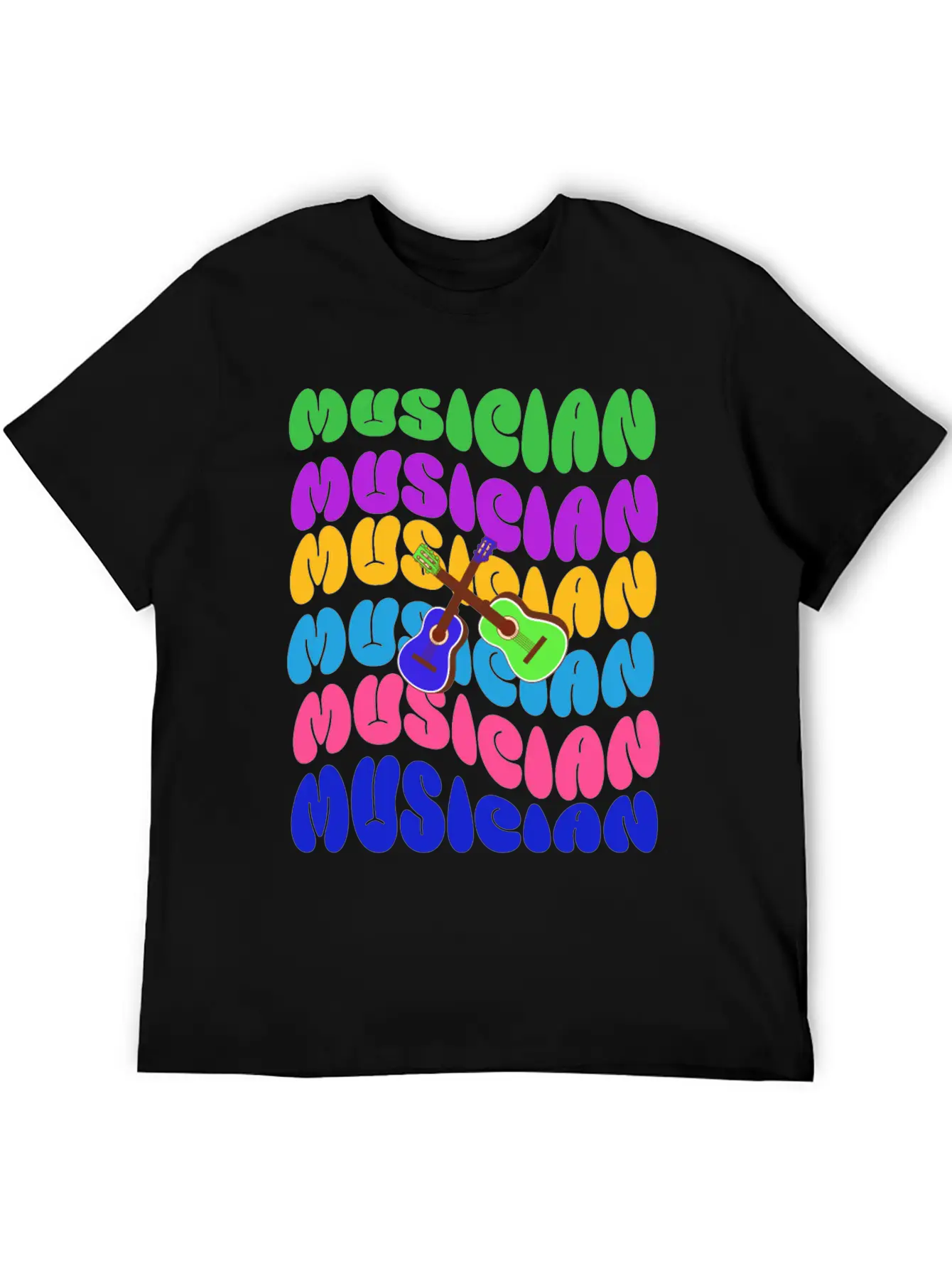 Groovy Musician Unisex Casual T-Shirt – Clean Design For Daily Comfort