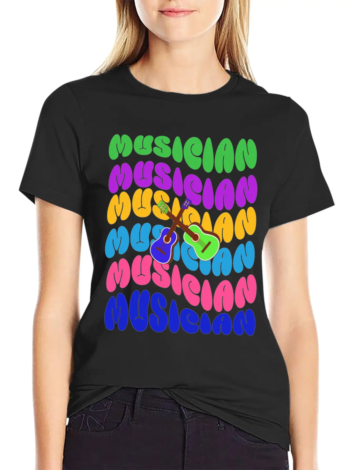 Groovy Musician Unisex Casual T-Shirt – Clean Design For Daily Comfort