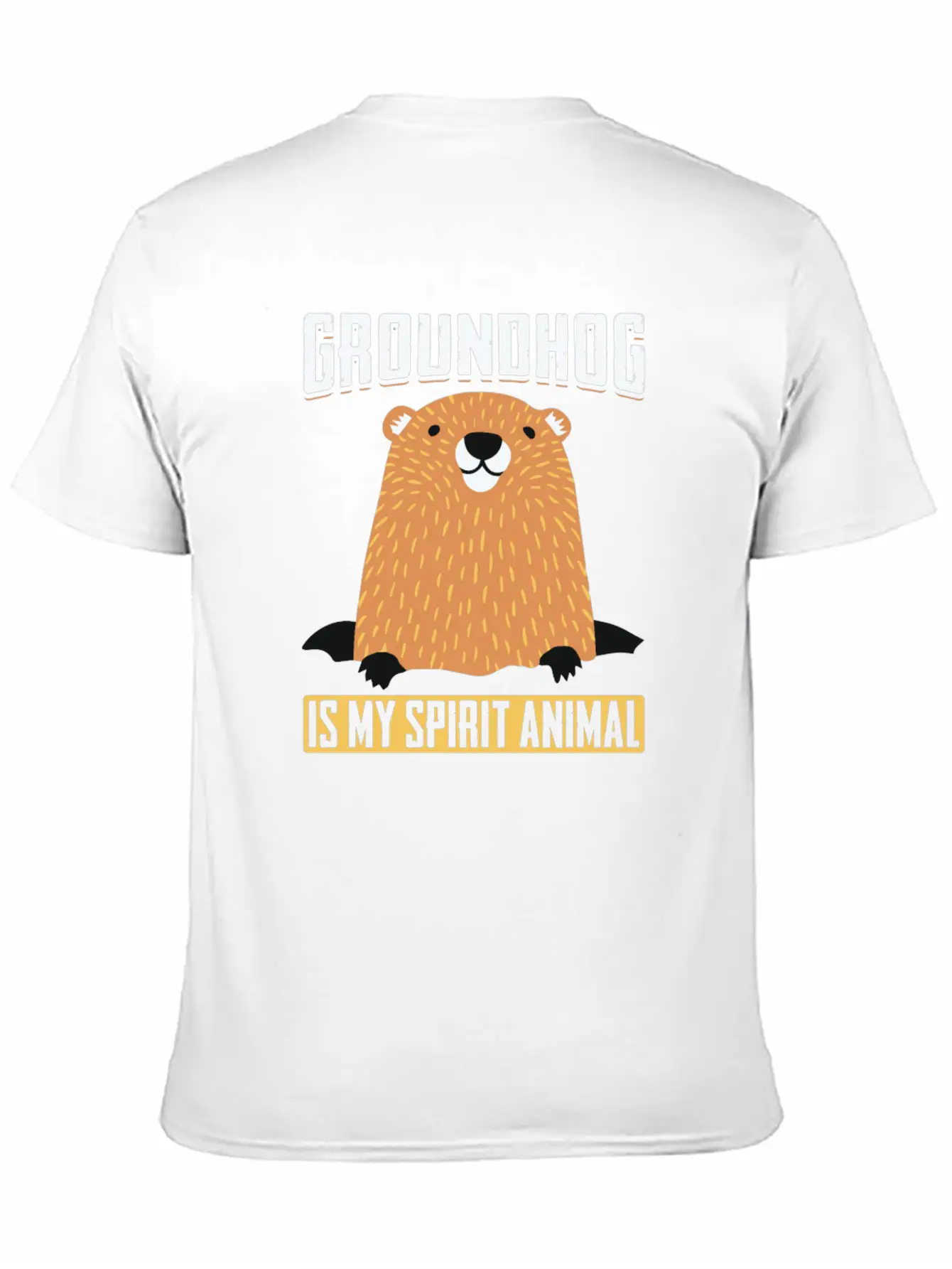 Groundhog Is My Spirit Animal Forecasting Unisex Casual T-Shirt – Clean Design For Daily Comfort