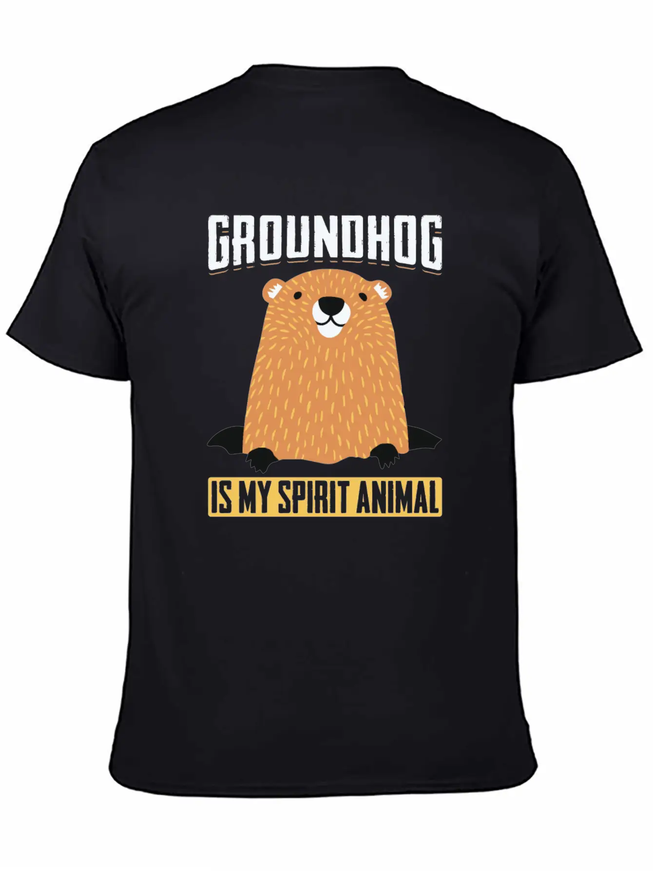 Groundhog Is My Spirit Animal Forecasting Unisex Casual T-Shirt – Clean Design For Daily Comfort