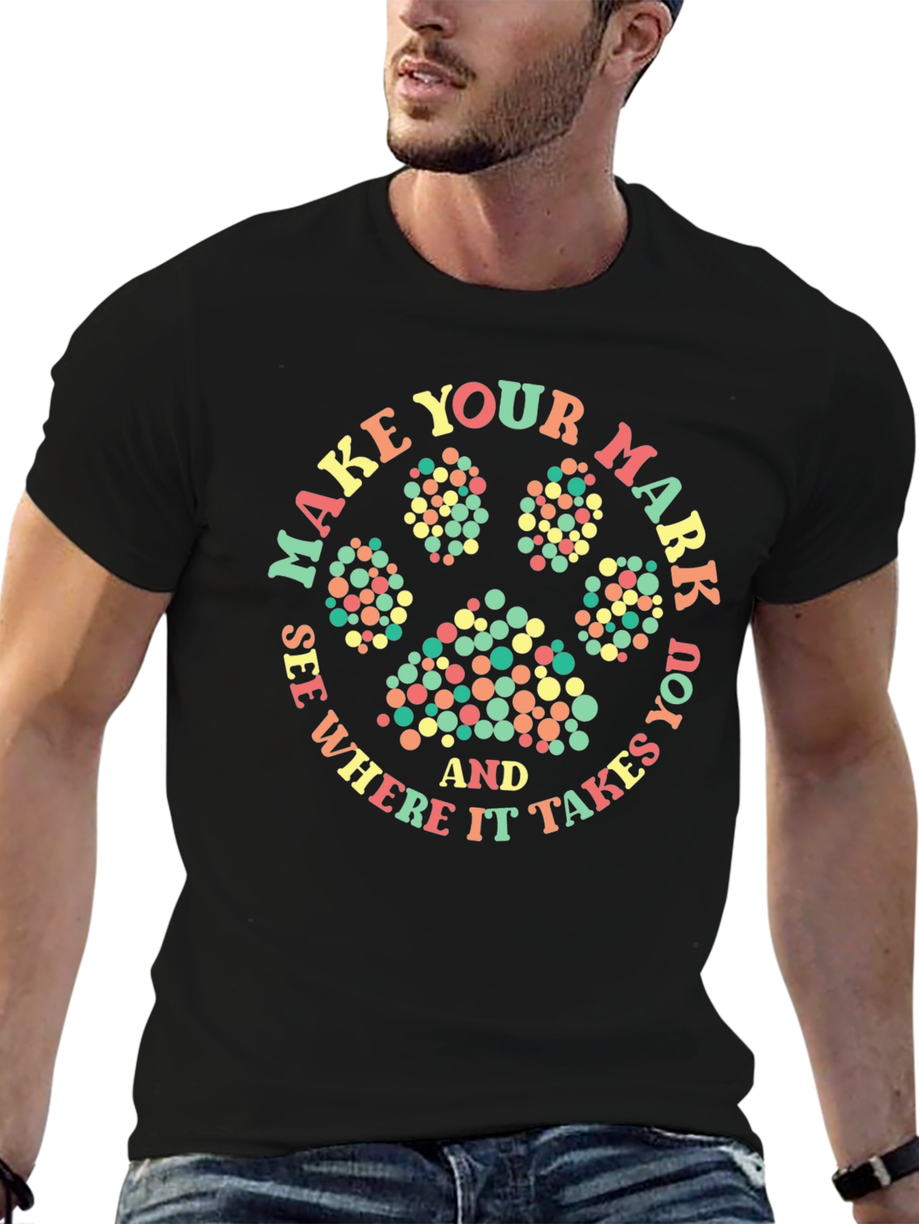 Make Your Mark Paw Print Graphic Tee