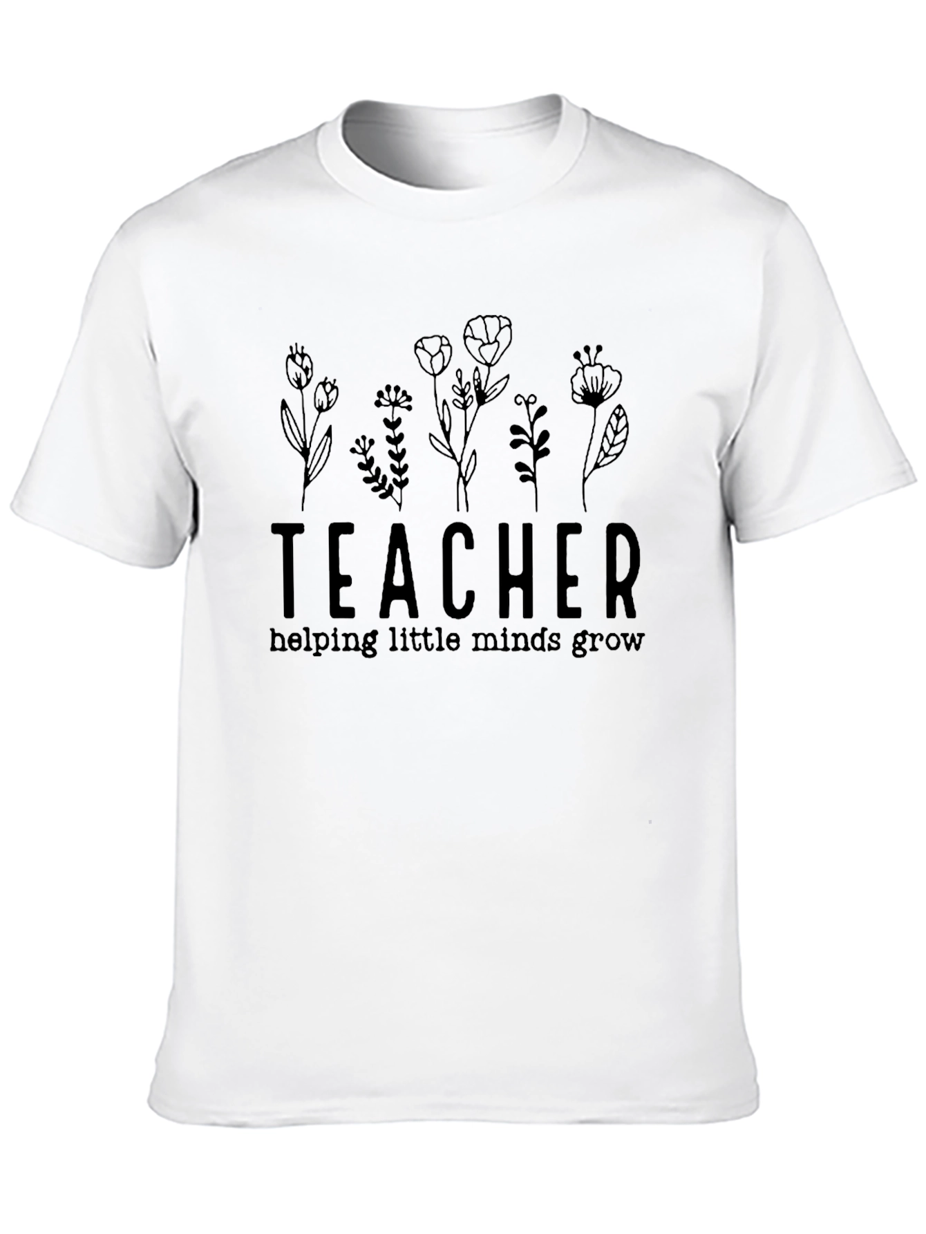 Teacher Helping Minds Grow Graphic Tee