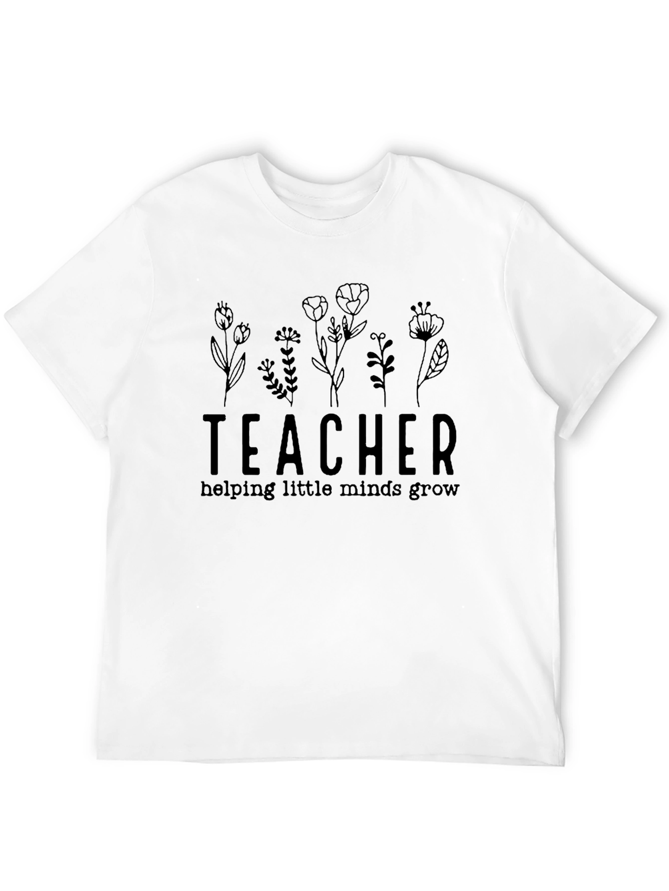 Teacher Helping Minds Grow Graphic Tee