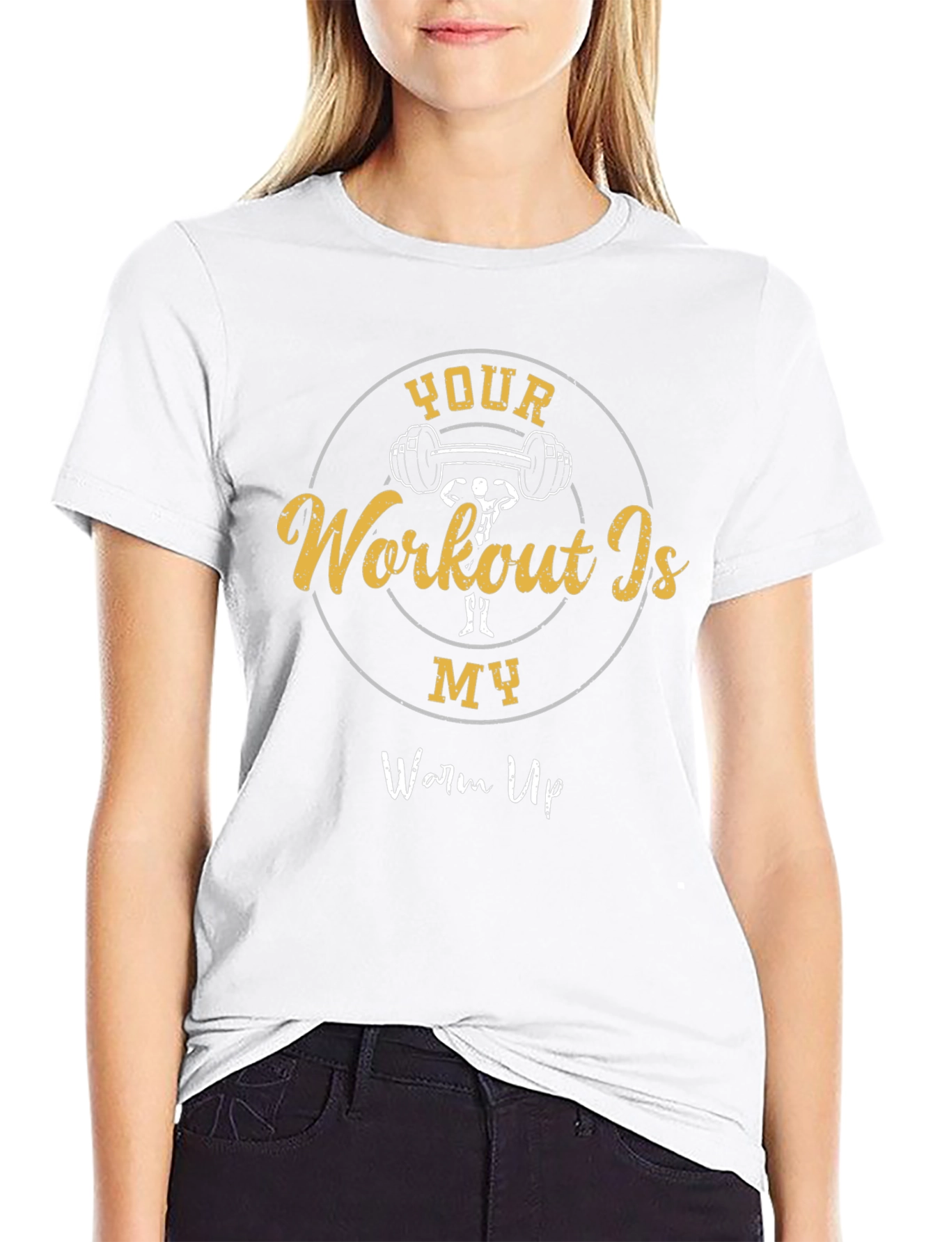 Workout Is My Warm Up Graphic Tee