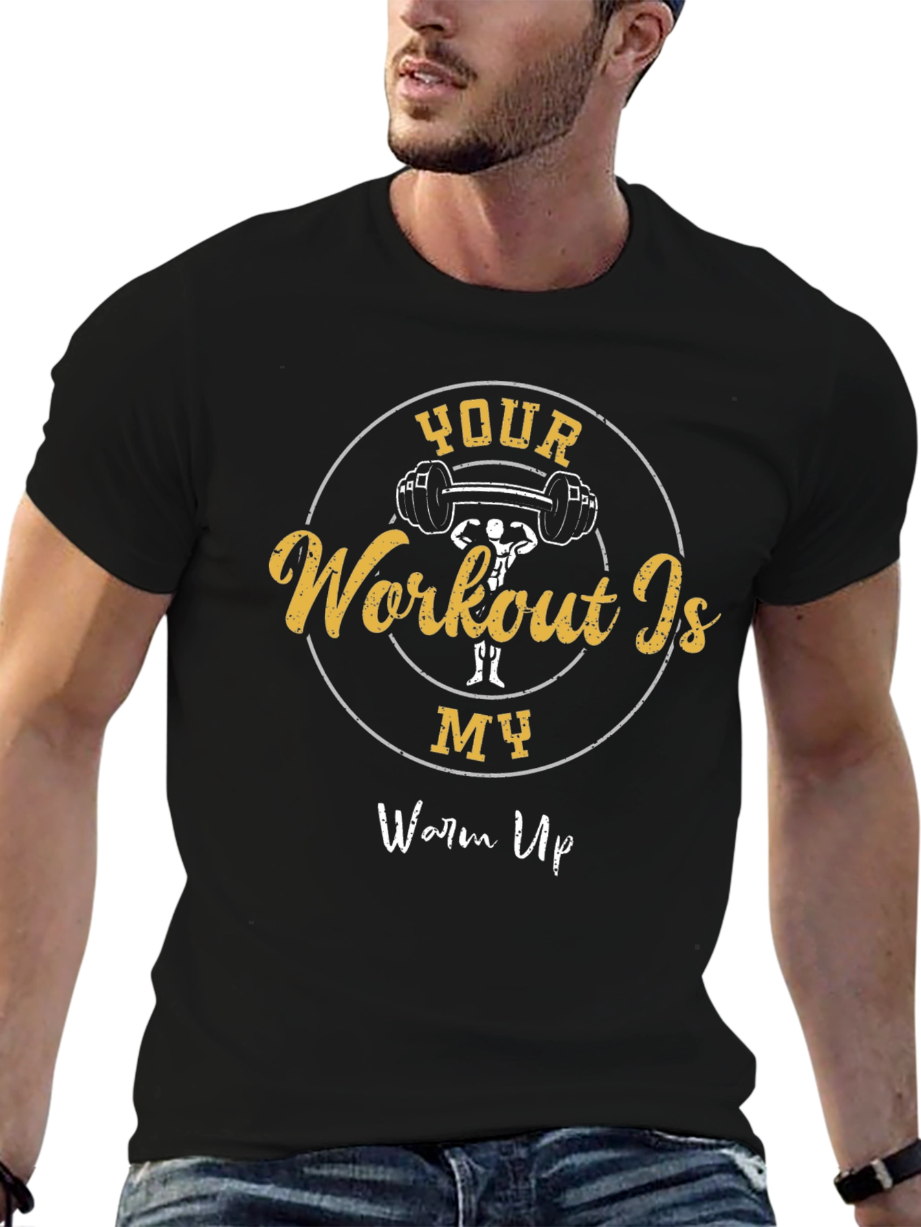 Workout Is My Warm Up Graphic Tee