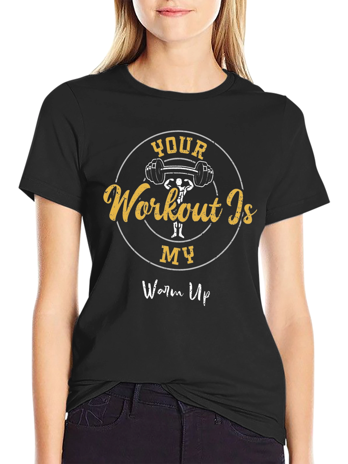 Workout Is My Warm Up Graphic Tee