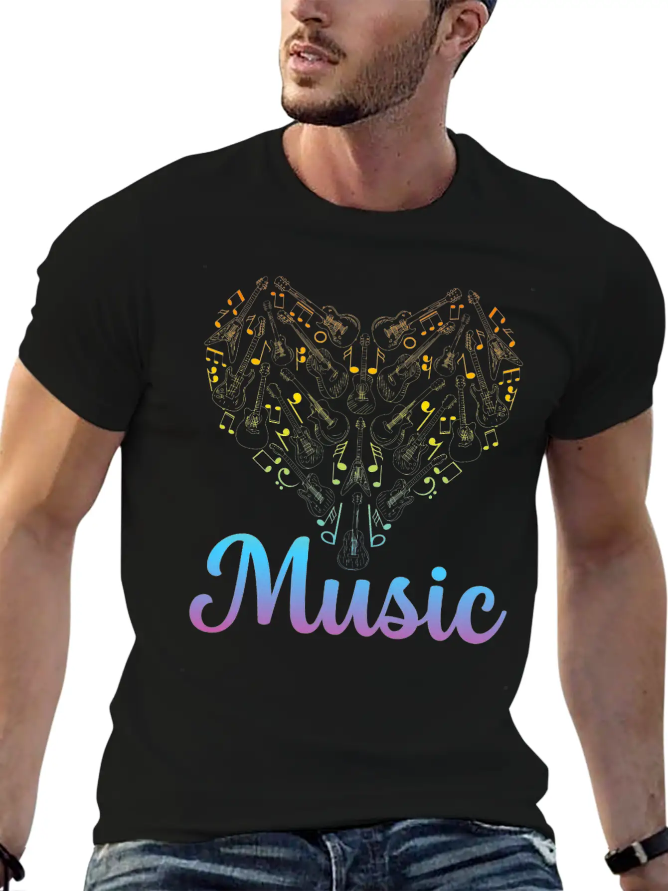Guitar Music Lover - Guitar Musician Guitar Player Unisex Casual T-Shirt – Clean Design For Daily Comfort