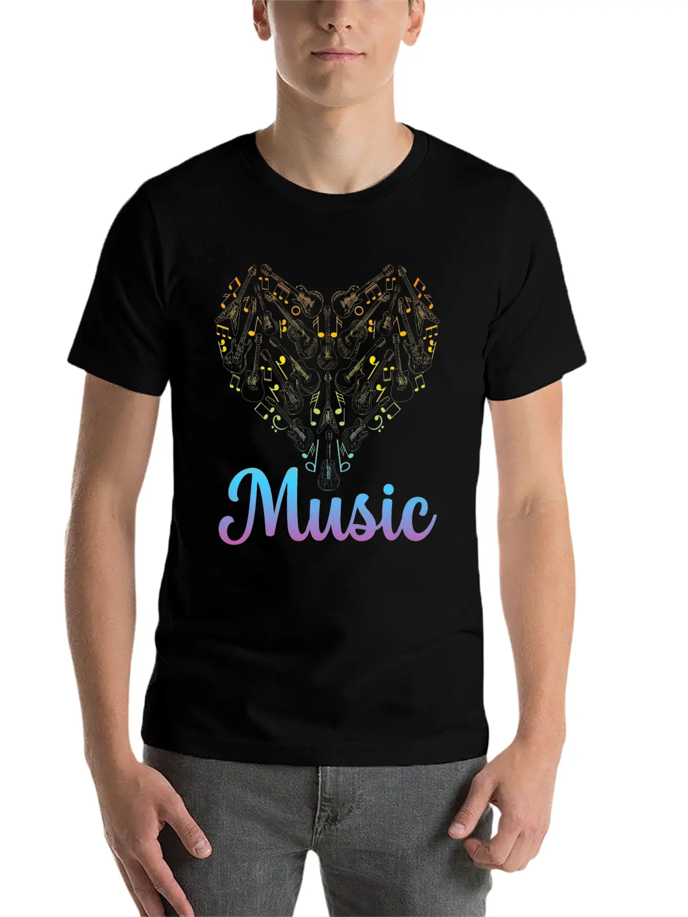 Guitar Music Lover - Guitar Musician Guitar Player Unisex Casual T-Shirt – Clean Design For Daily Comfort