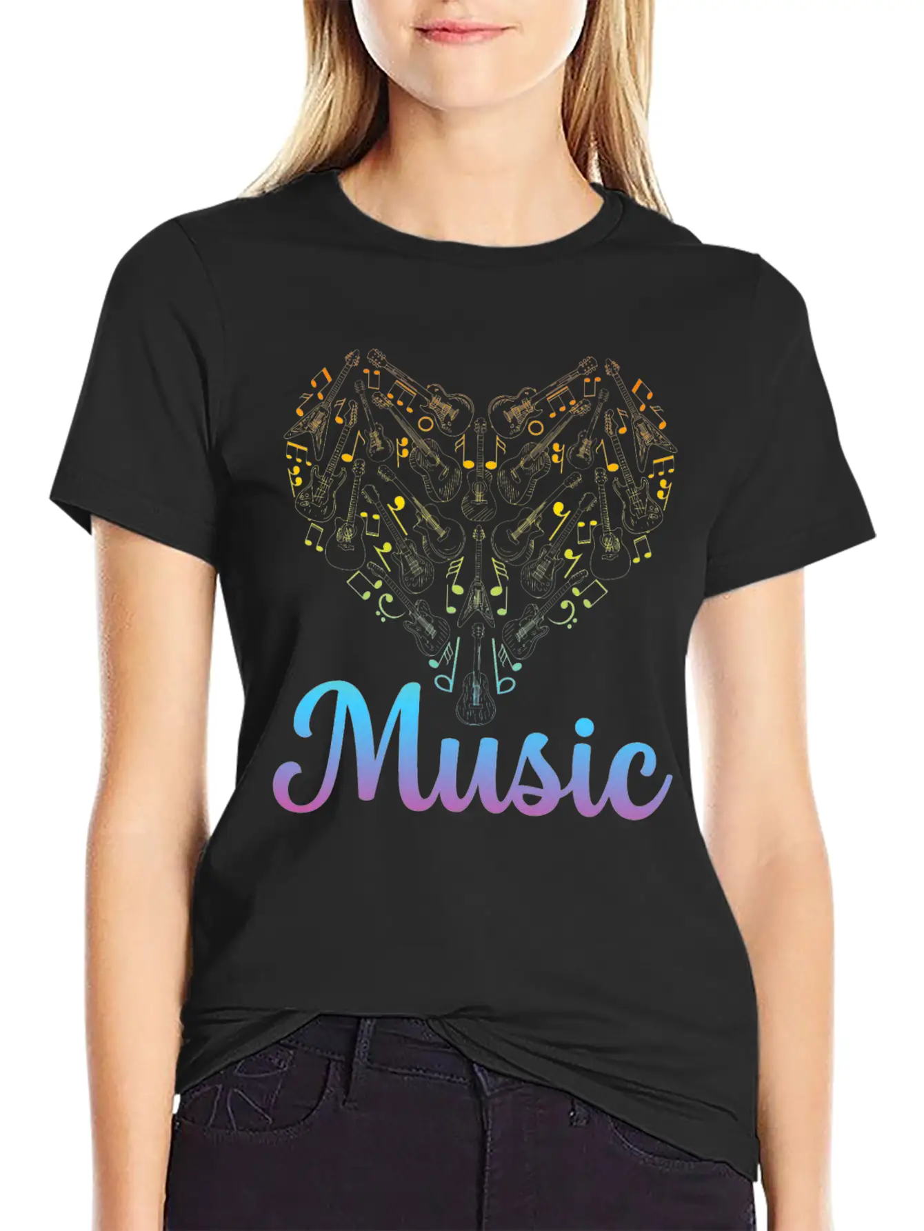 Guitar Music Lover - Guitar Musician Guitar Player Unisex Casual T-Shirt – Clean Design For Daily Comfort