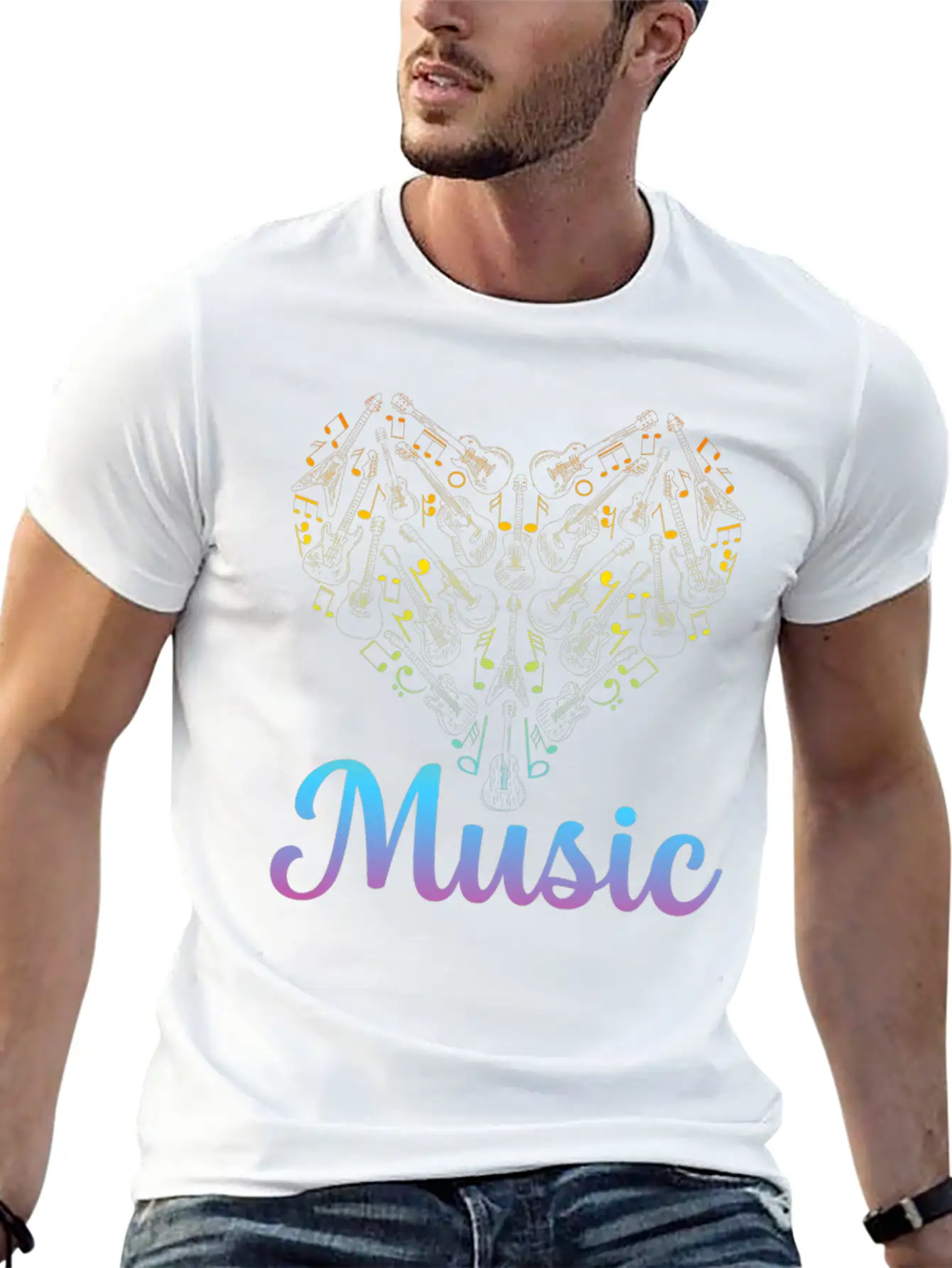Guitar Music Lover - Guitar Musician Guitar Player Unisex Casual T-Shirt – Clean Design For Daily Comfort