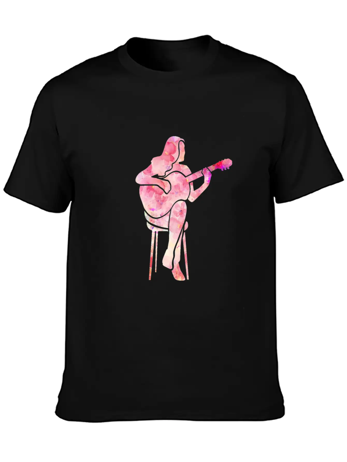 Guitarist Guitar Player Acoustic Guitar Women Gift Unisex Casual T-Shirt – Clean Design For Daily Comfort