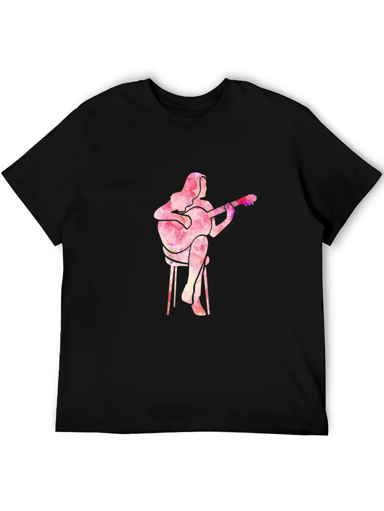 Guitarist Guitar Player Acoustic Guitar Women Gift Unisex Casual T-Shirt – Clean Design For Daily Comfort