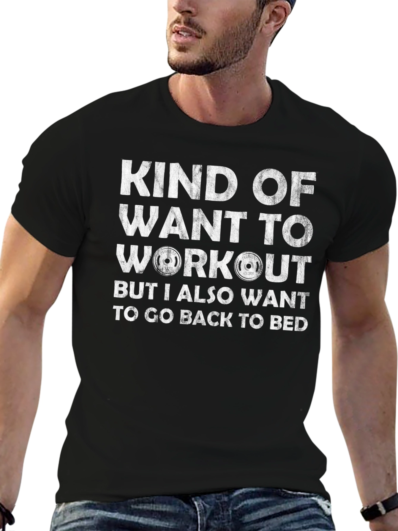 Workout Graphic Tee - Funny Gym Shirt