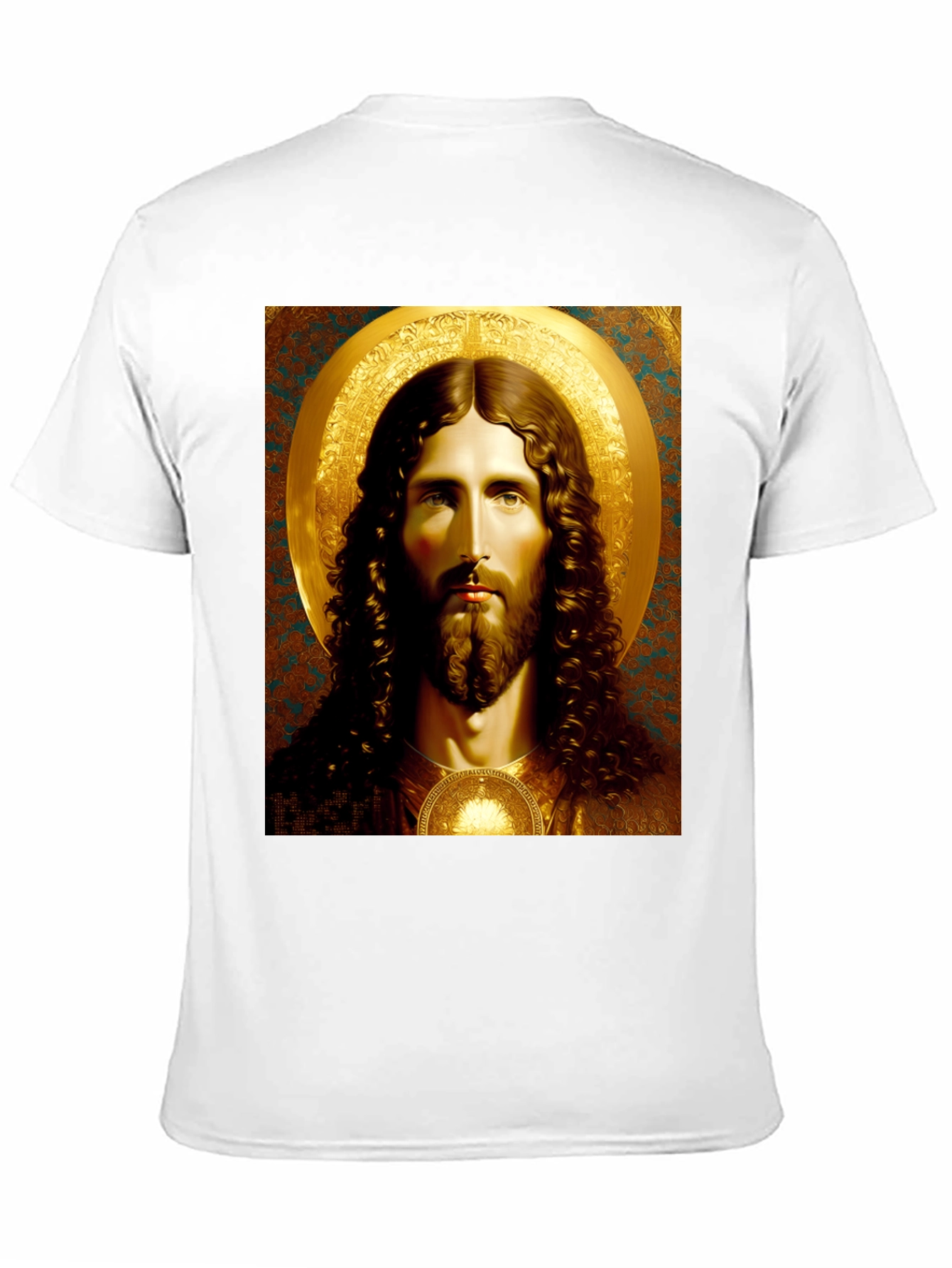 Jesus Portrait Graphic Tee - Black