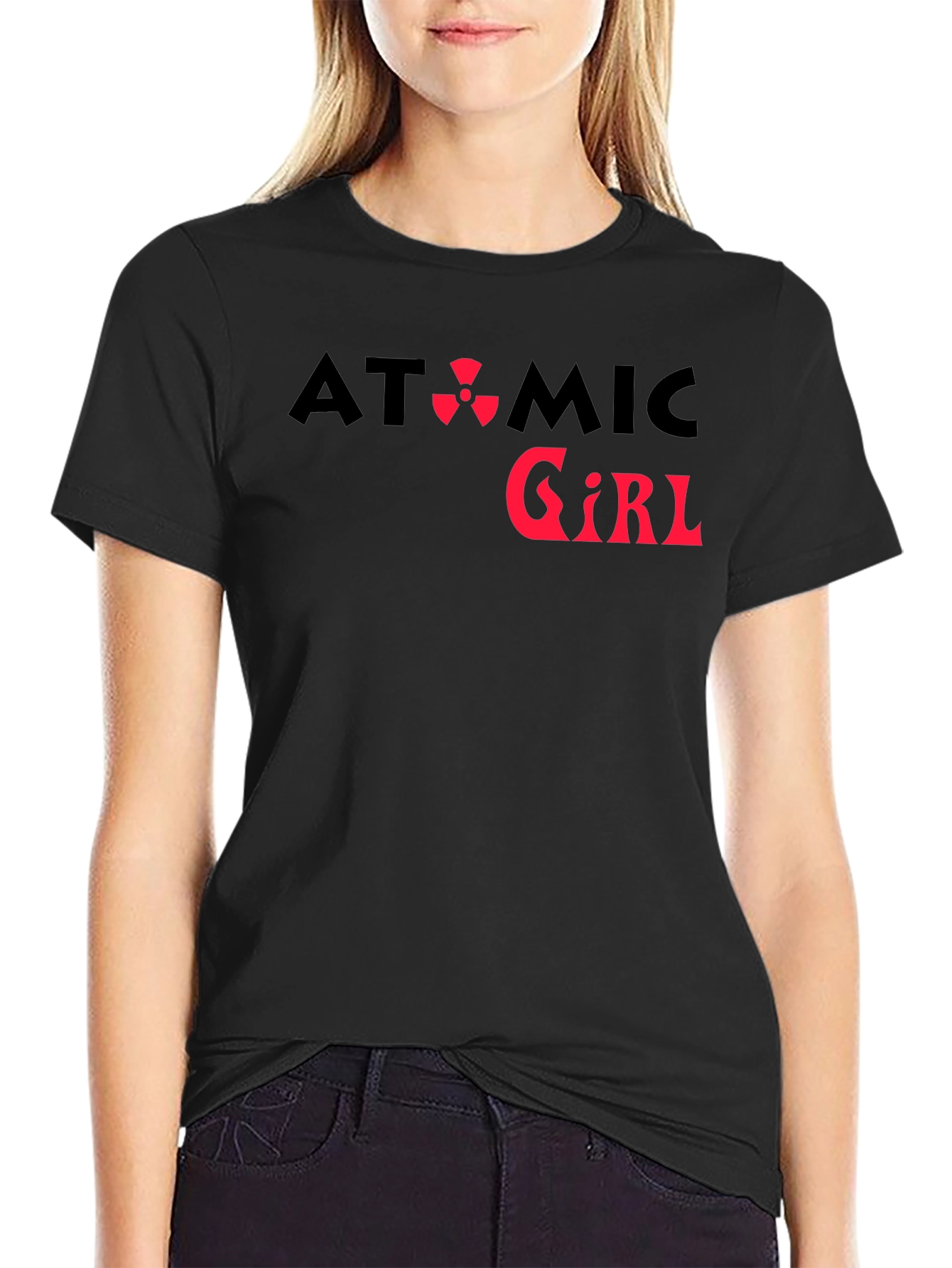 Atomic Girl Graphic Tee - Black