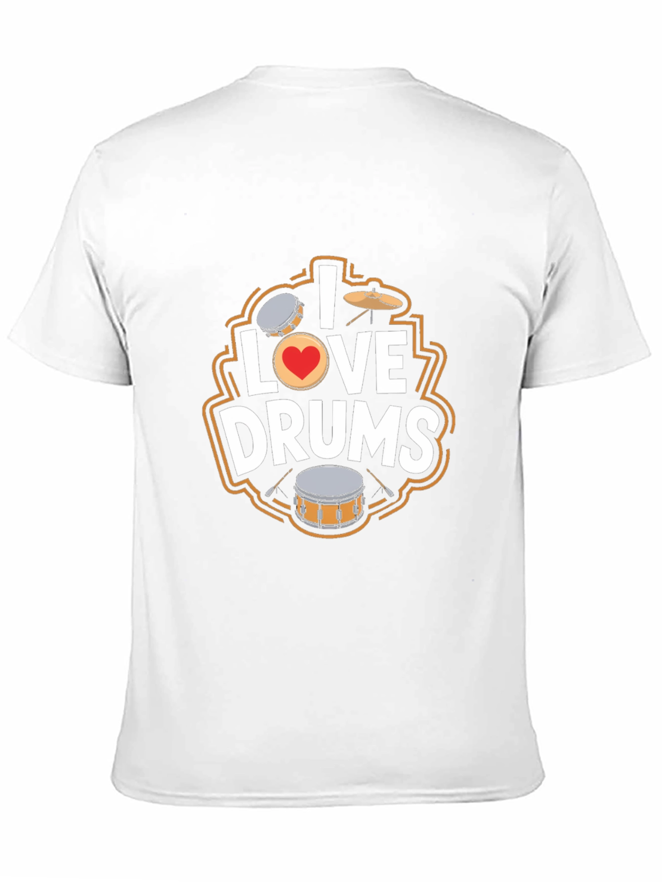 I Love Drums T-Shirt - Music Lover Tee
