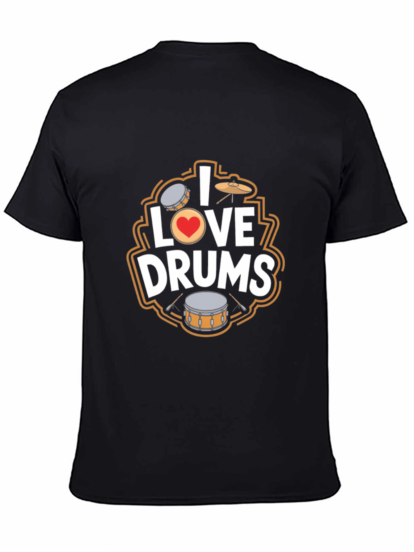 I Love Drums T-Shirt - Music Lover Tee