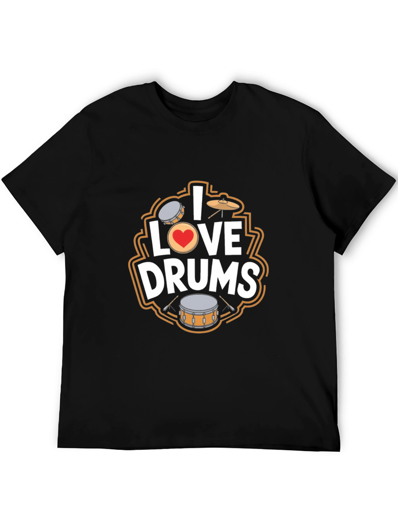 I Love Drums T-Shirt - Music Lover Tee