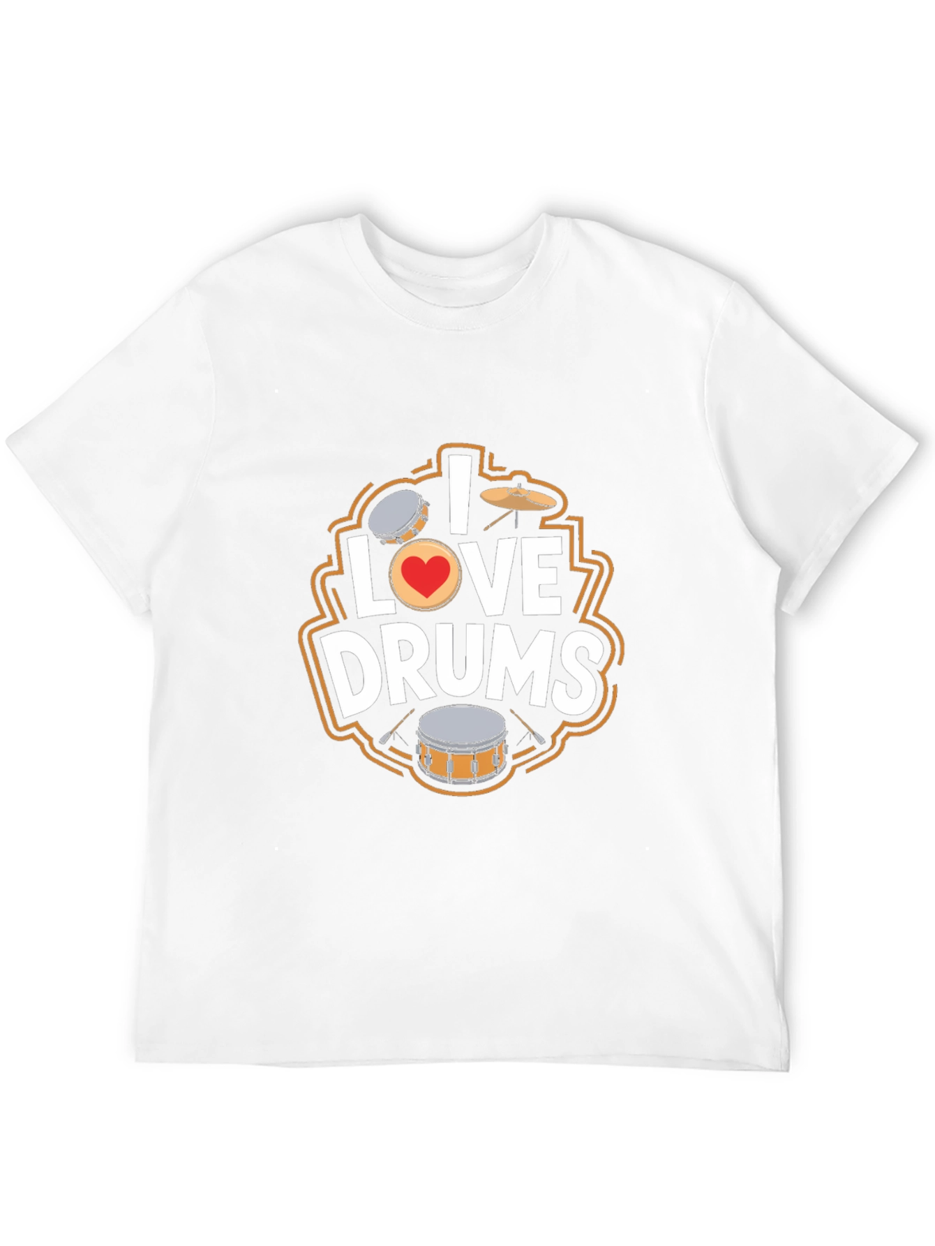 I Love Drums T-Shirt - Music Lover Tee