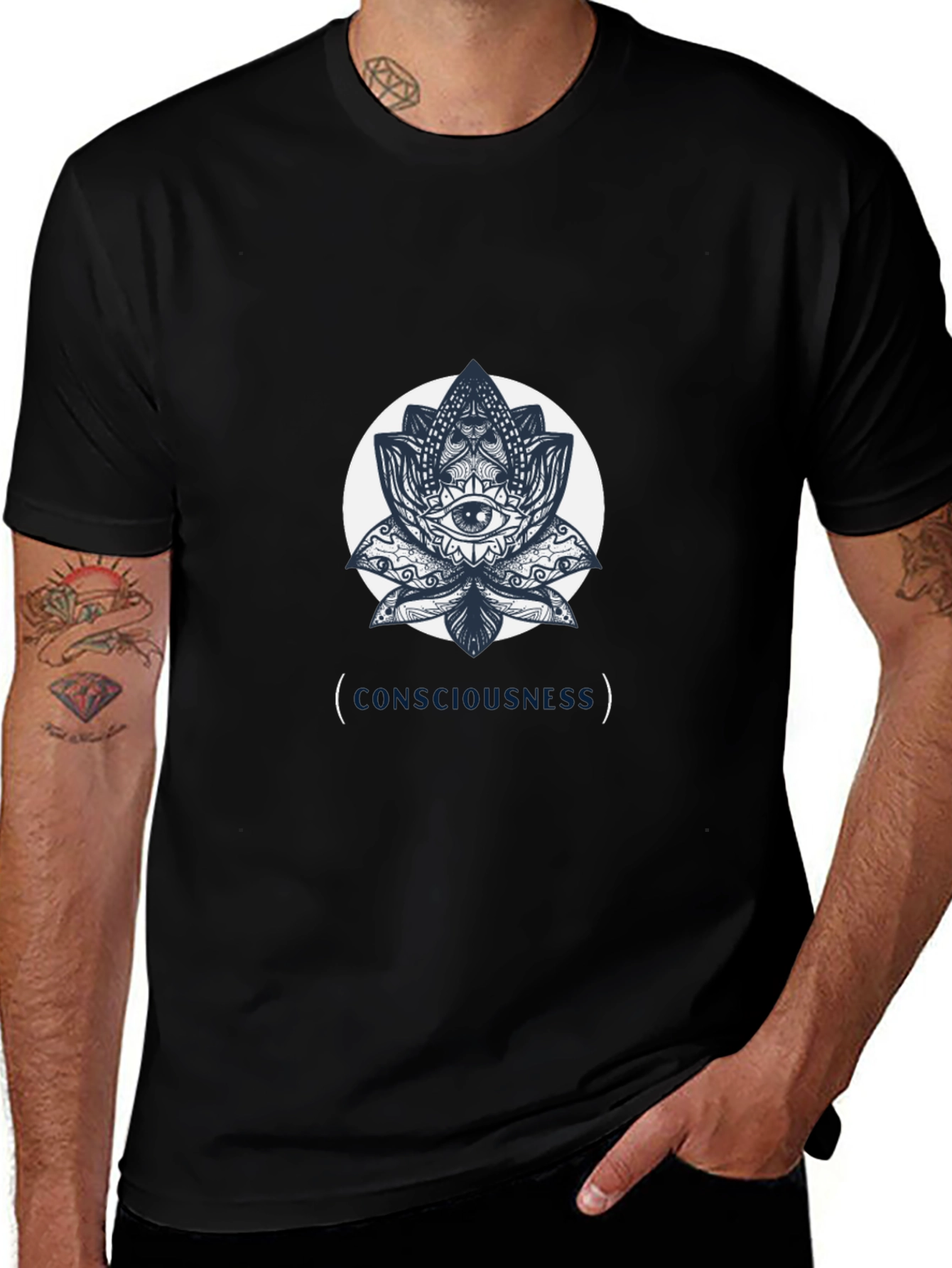 Consciousness Lotus Graphic Tee