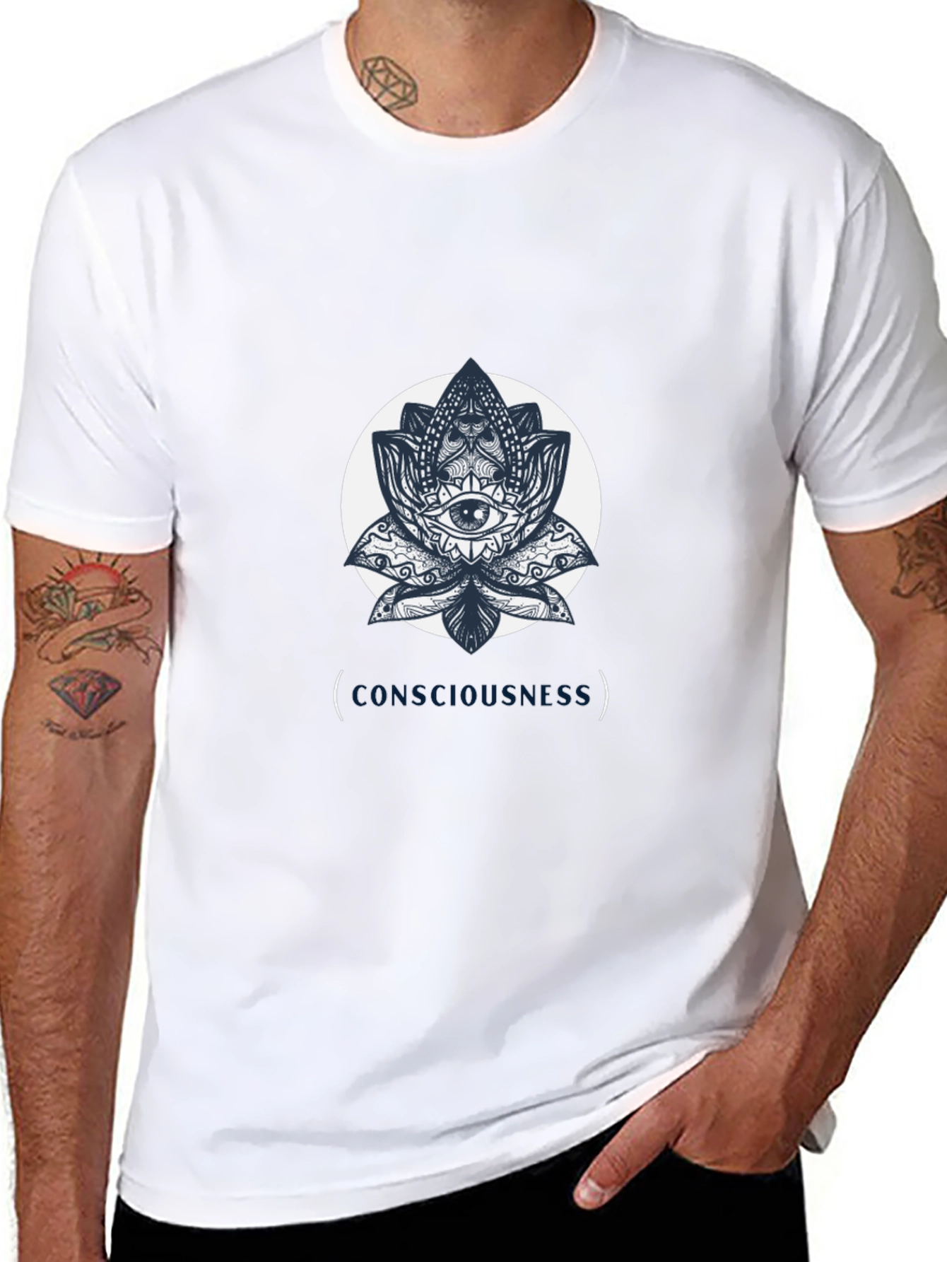 Consciousness Lotus Graphic Tee