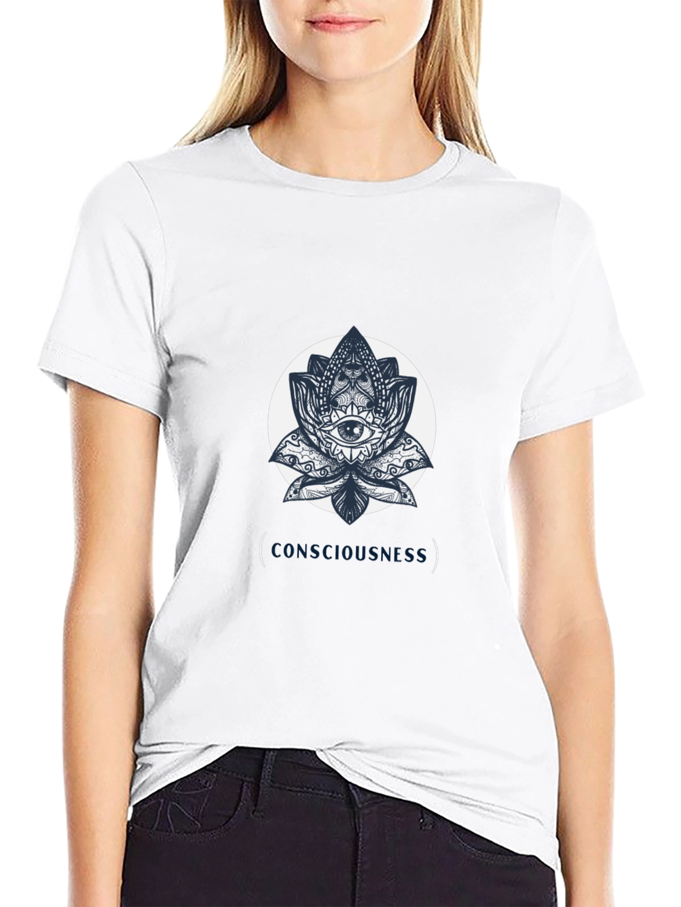 Consciousness Lotus Graphic Tee