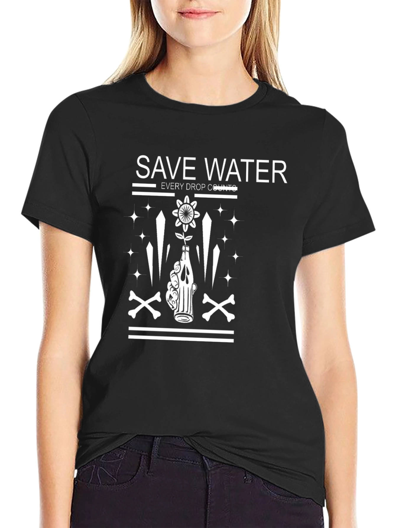 Save Water T-Shirt - Every Drop Counts Graphic Tee
