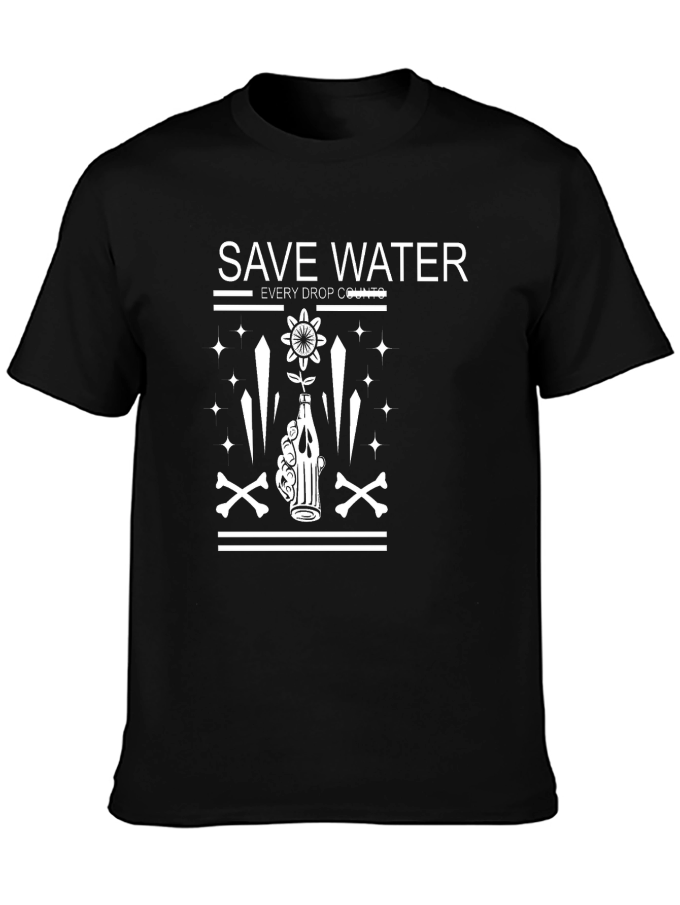 Save Water T-Shirt - Every Drop Counts Graphic Tee