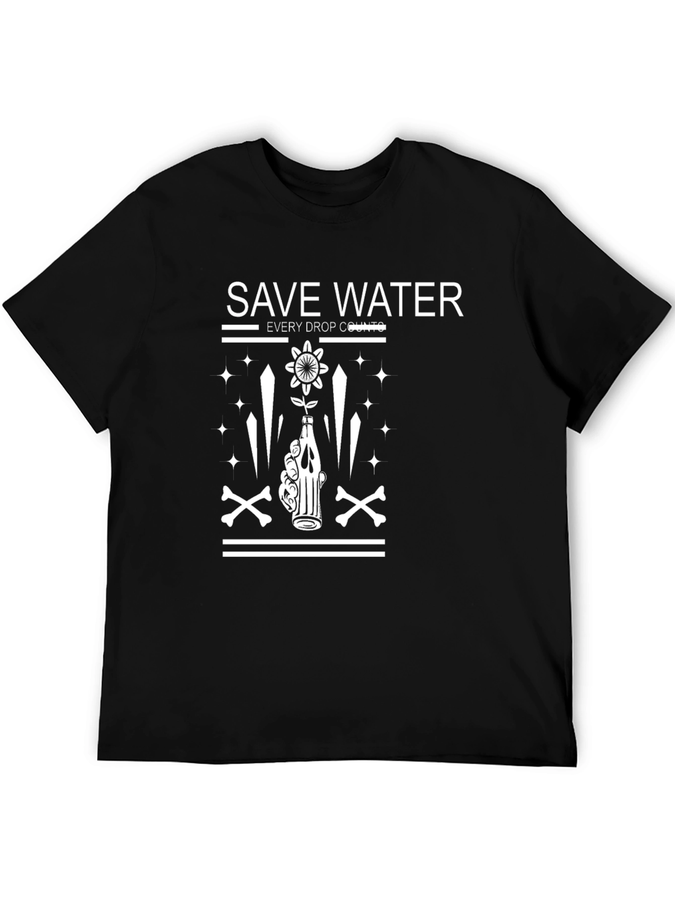 Save Water T-Shirt - Every Drop Counts Graphic Tee