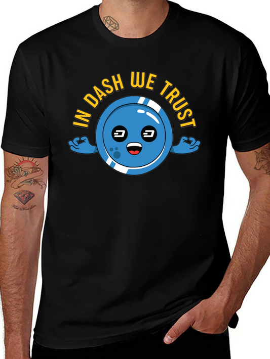 In DASH We Trust T-Shirt Crypto Black Tee