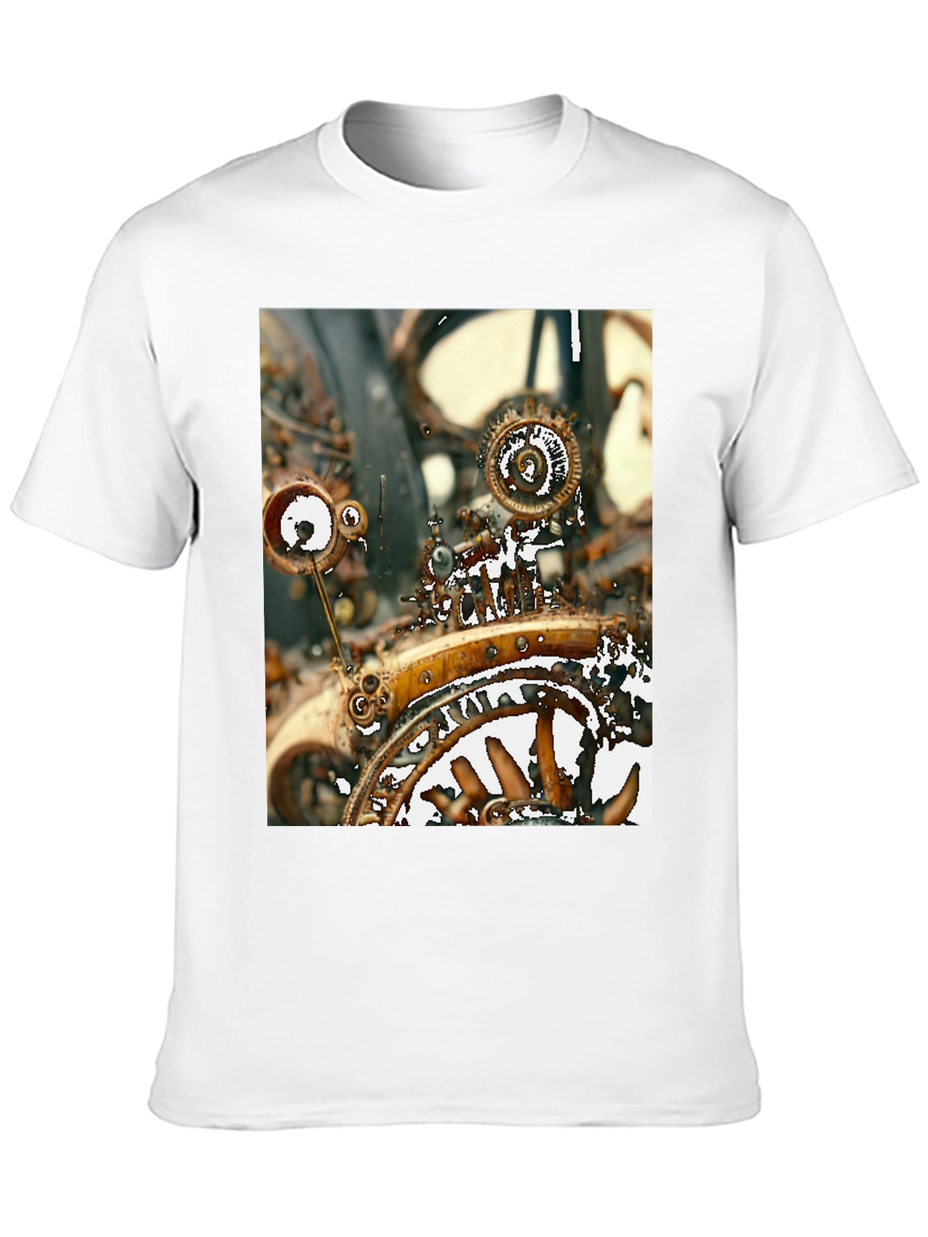 Steampunk Gear T-Shirt - Unique Graphic Tee