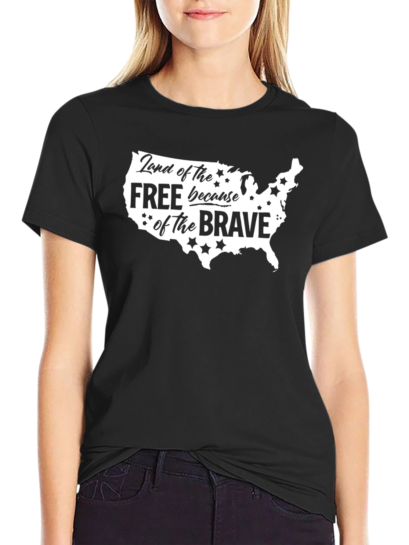 Land of the Free Patriotic USA T-Shirt