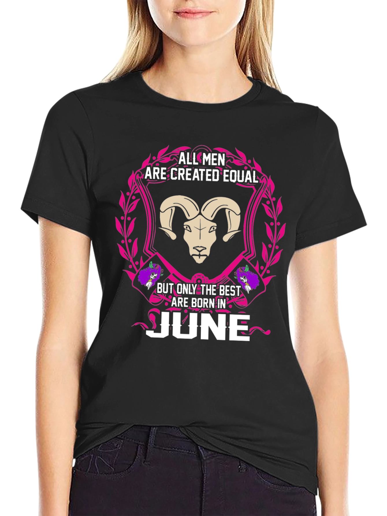 June Birthday Zodiac Aries T-Shirt