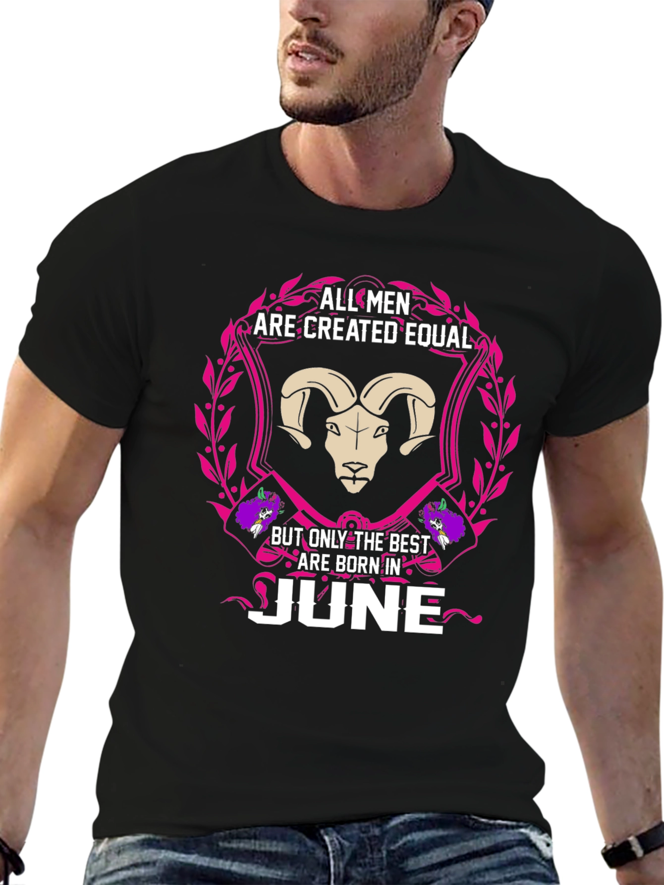 June Birthday Zodiac Aries T-Shirt