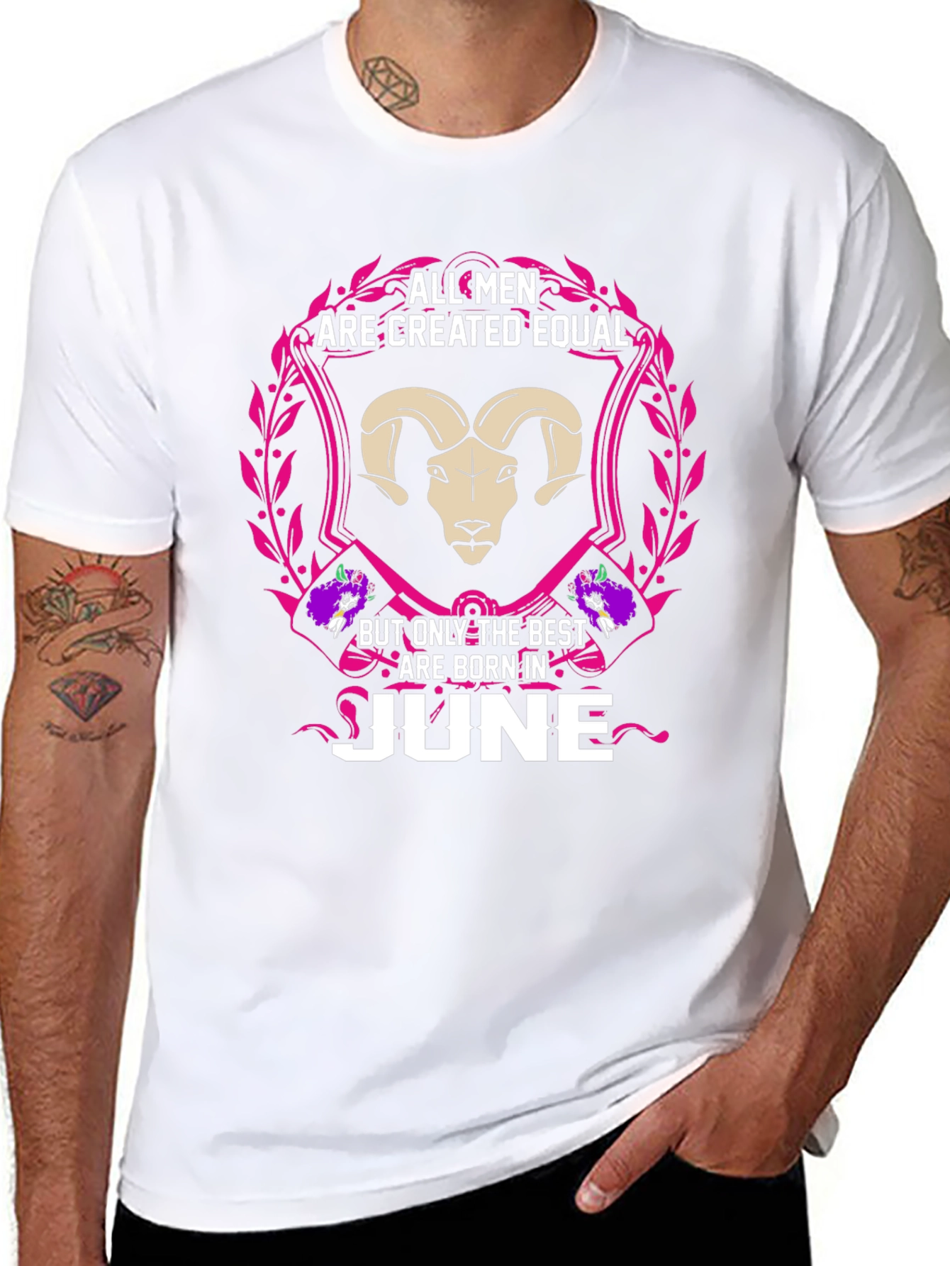 June Birthday Zodiac Aries T-Shirt