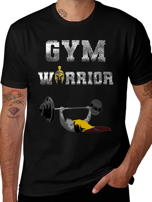 Gym Warrior At Bench Press In Gym Workout Unisex Casual T-Shirt – Clean Design For Daily Comfort
